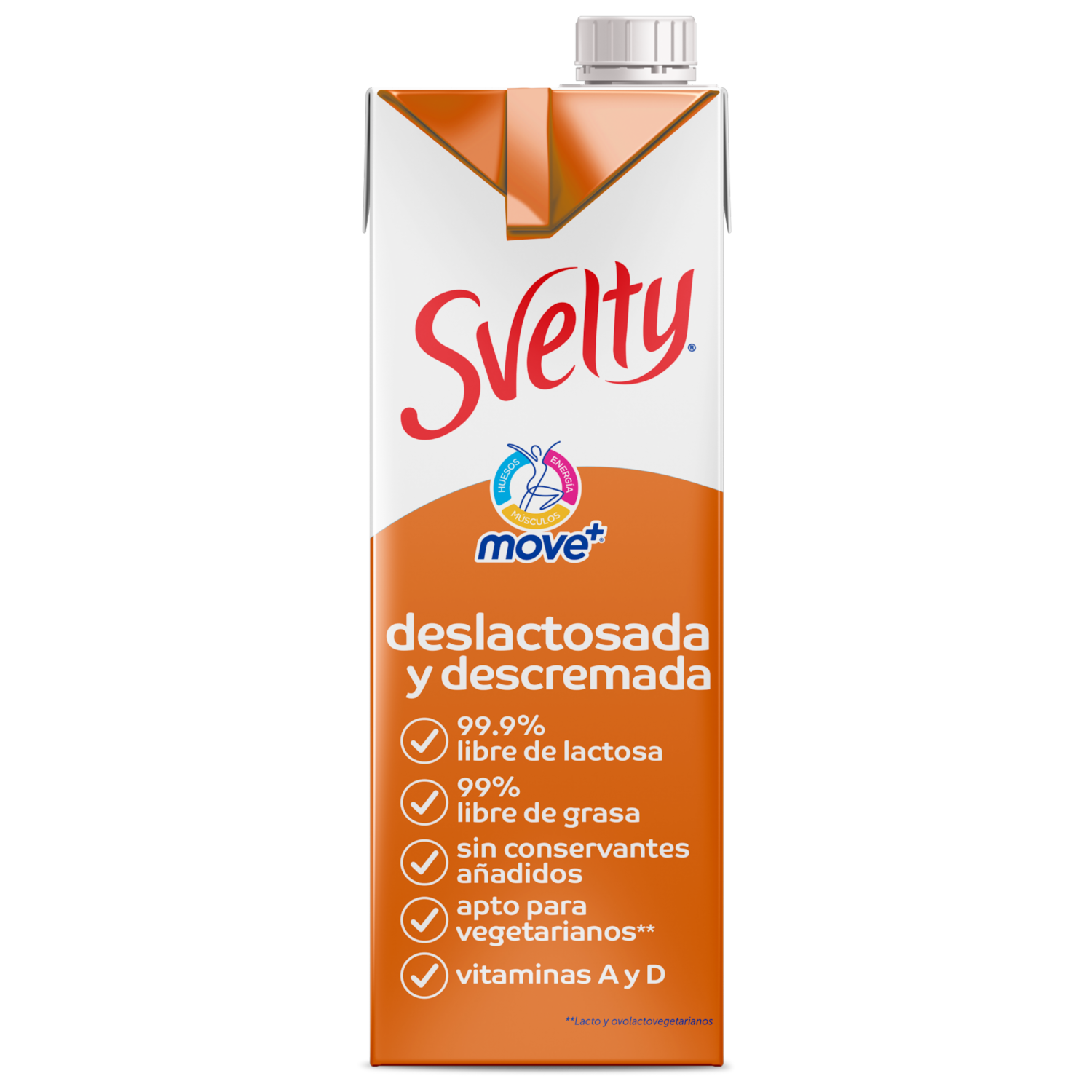 Leche Descremada Libre De Lactosa SVELTY 1000 Ml