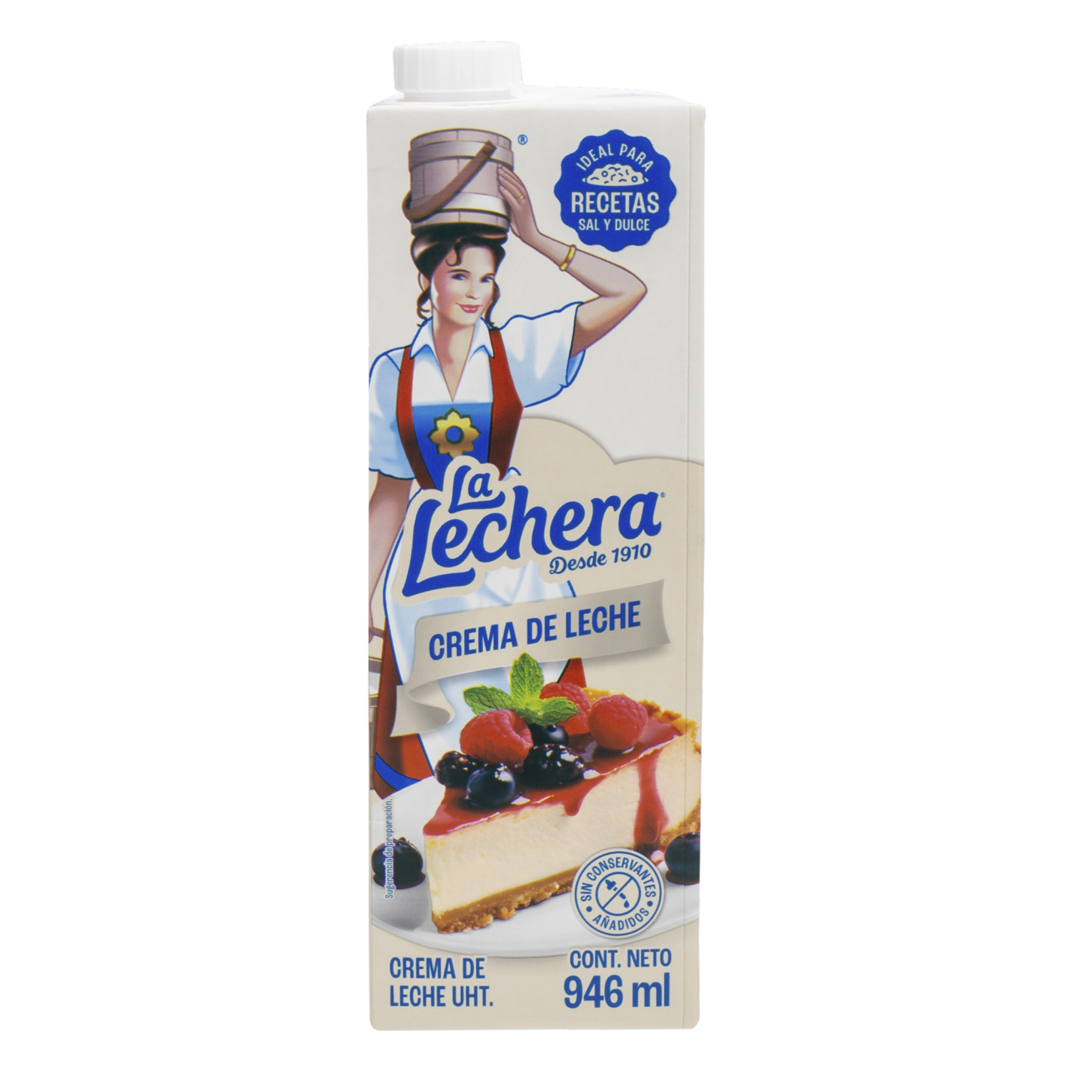 Crema De Leche UHT LA LECHERA 946 Ml