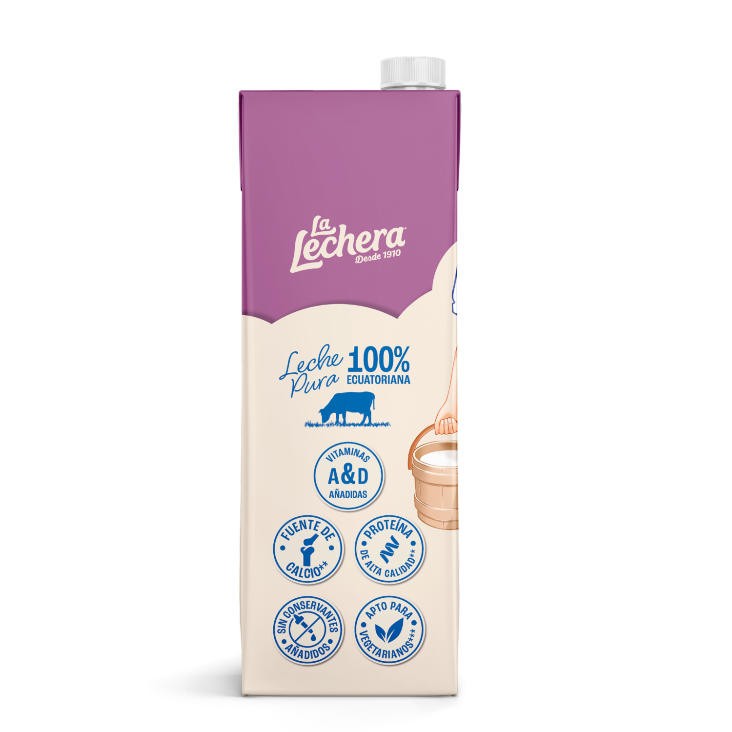 Leche Deslactosada Larga Vida UHT LA LECHERA 946 Ml