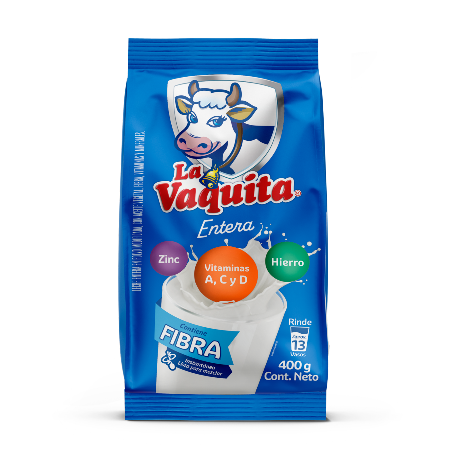 Leche En Polvo Entera LA VAQUITA 400 G
