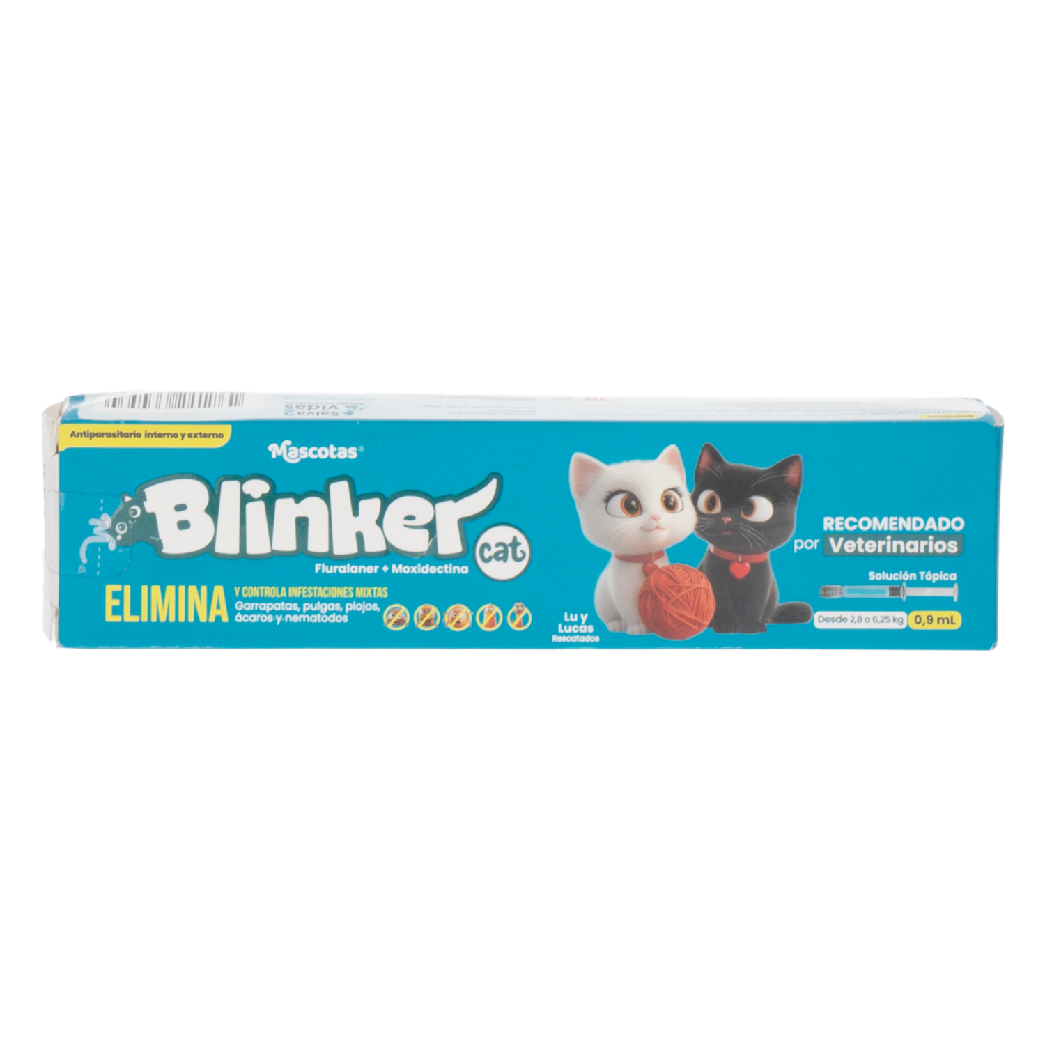 Antiparasitario Felino Interno Y Externo Para Gatos Elimina Y Control Infestaciones Mixtas BLINKER CAT 0.9Ml