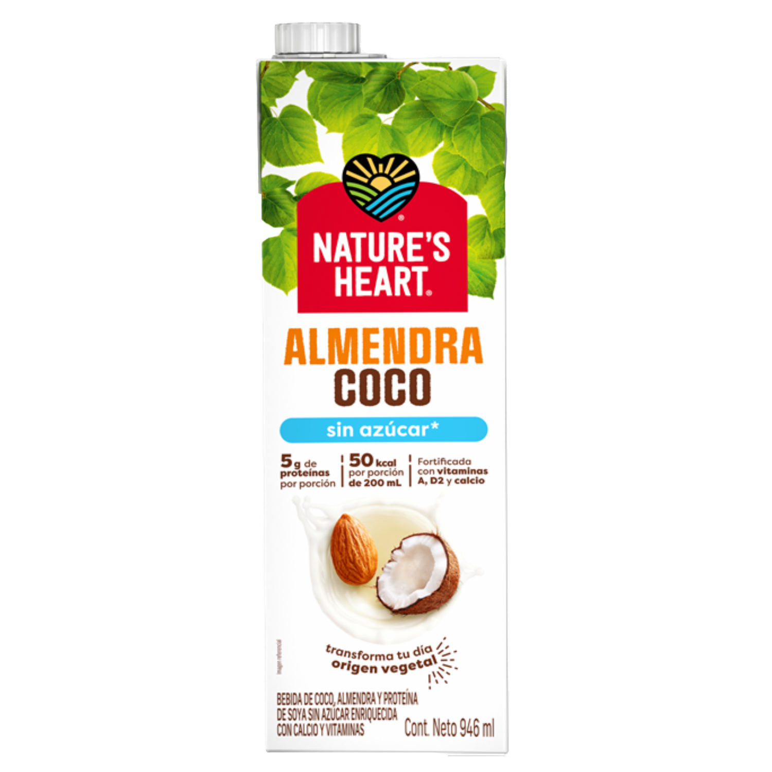 Bebida De Almendras Y Coco NATURE’S HEART 2 X 946 Ml