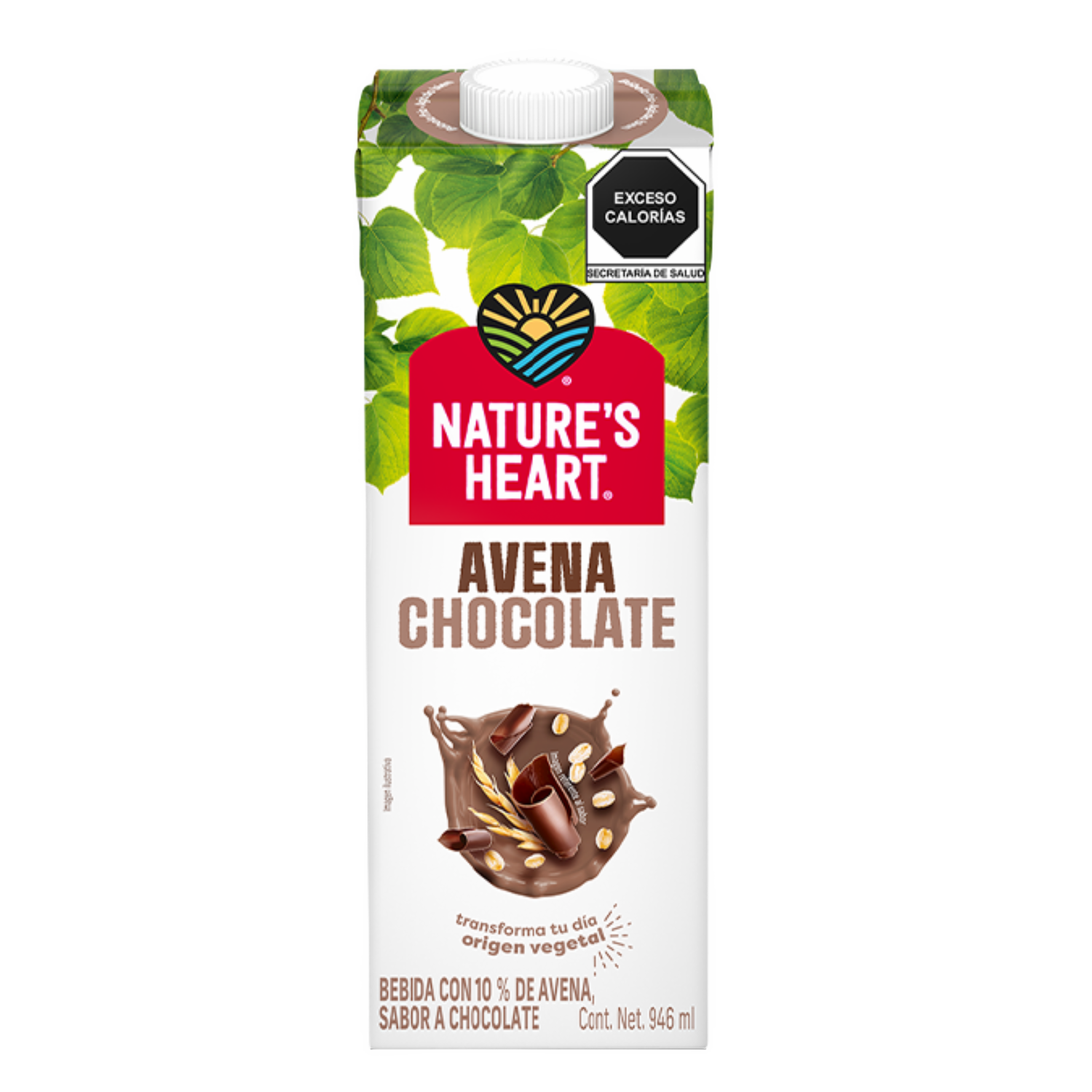 Bebida De Avena Con Chocolate Pack NATURE´S HEART 2 Uds X 946 Ml