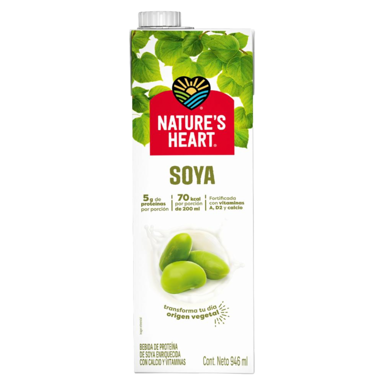 Bebida De Soya Tetrapack NATURE’S HEART 2 Uds X 946 Ml