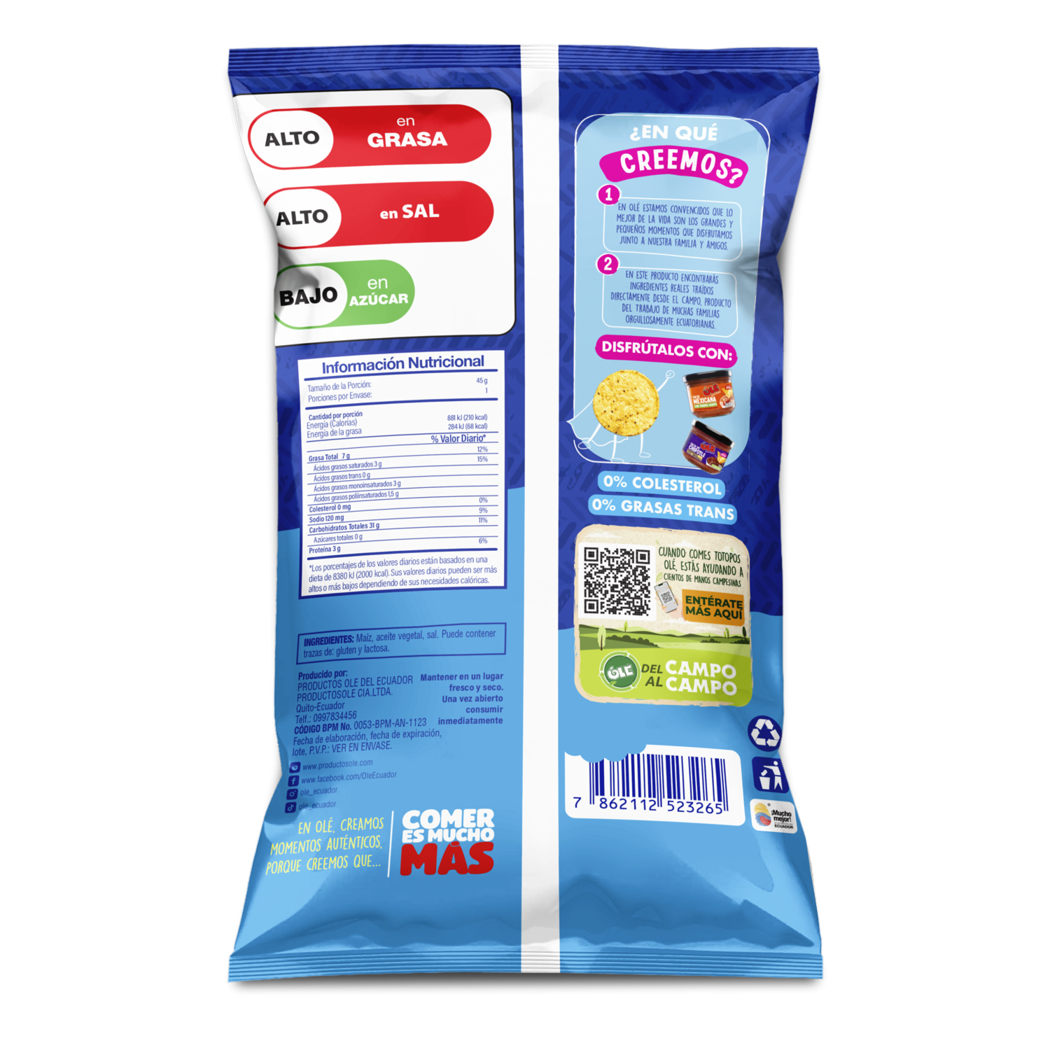 Totopos Mini OLÉ 45 G