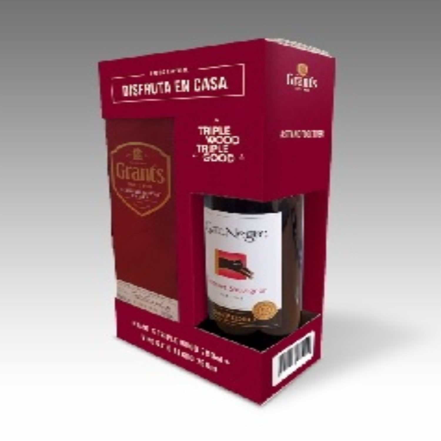 Whisky Con Botella De Gato Negro GRANT’S 2 X 750 Ml