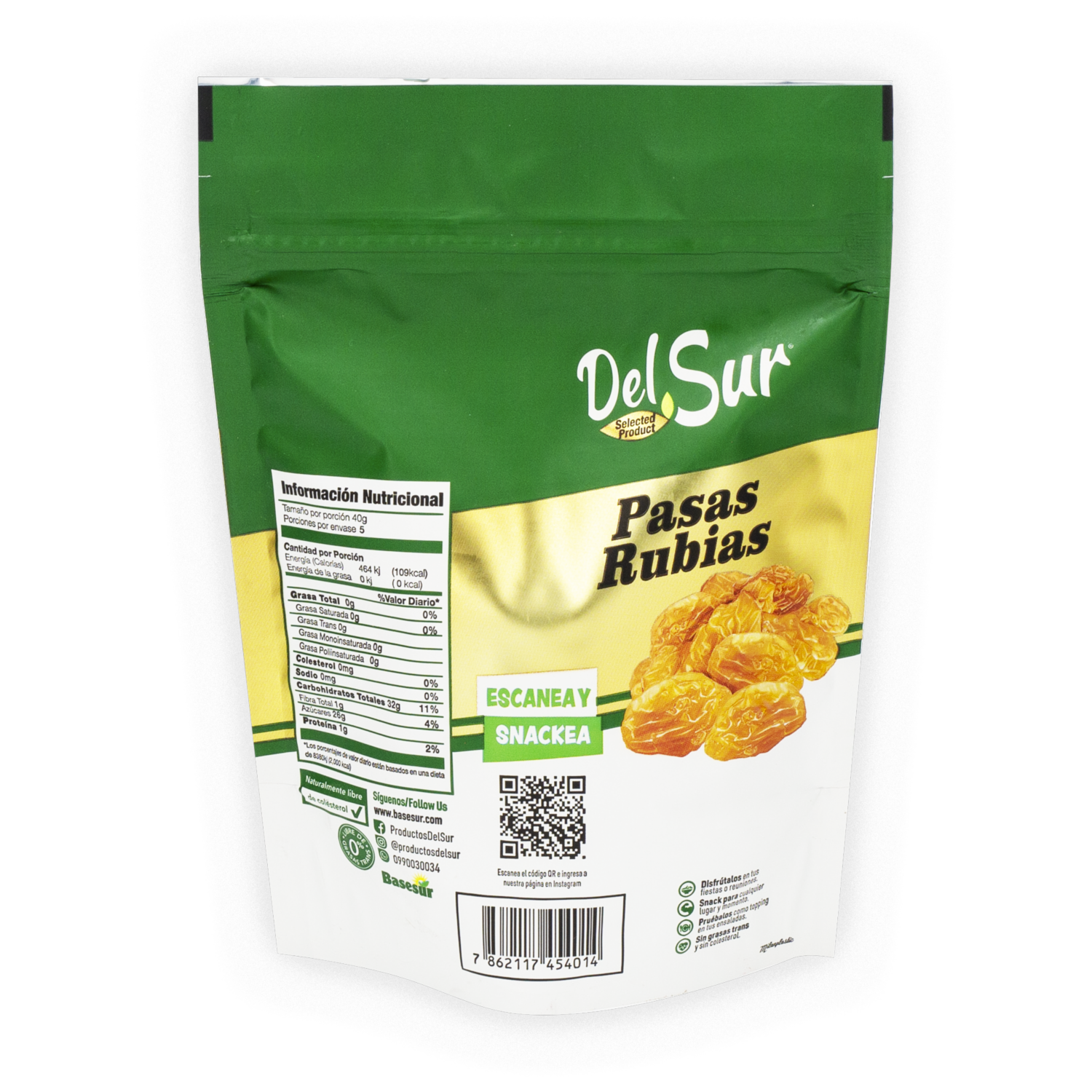 Pasas Rubias DEL SUR 200 G