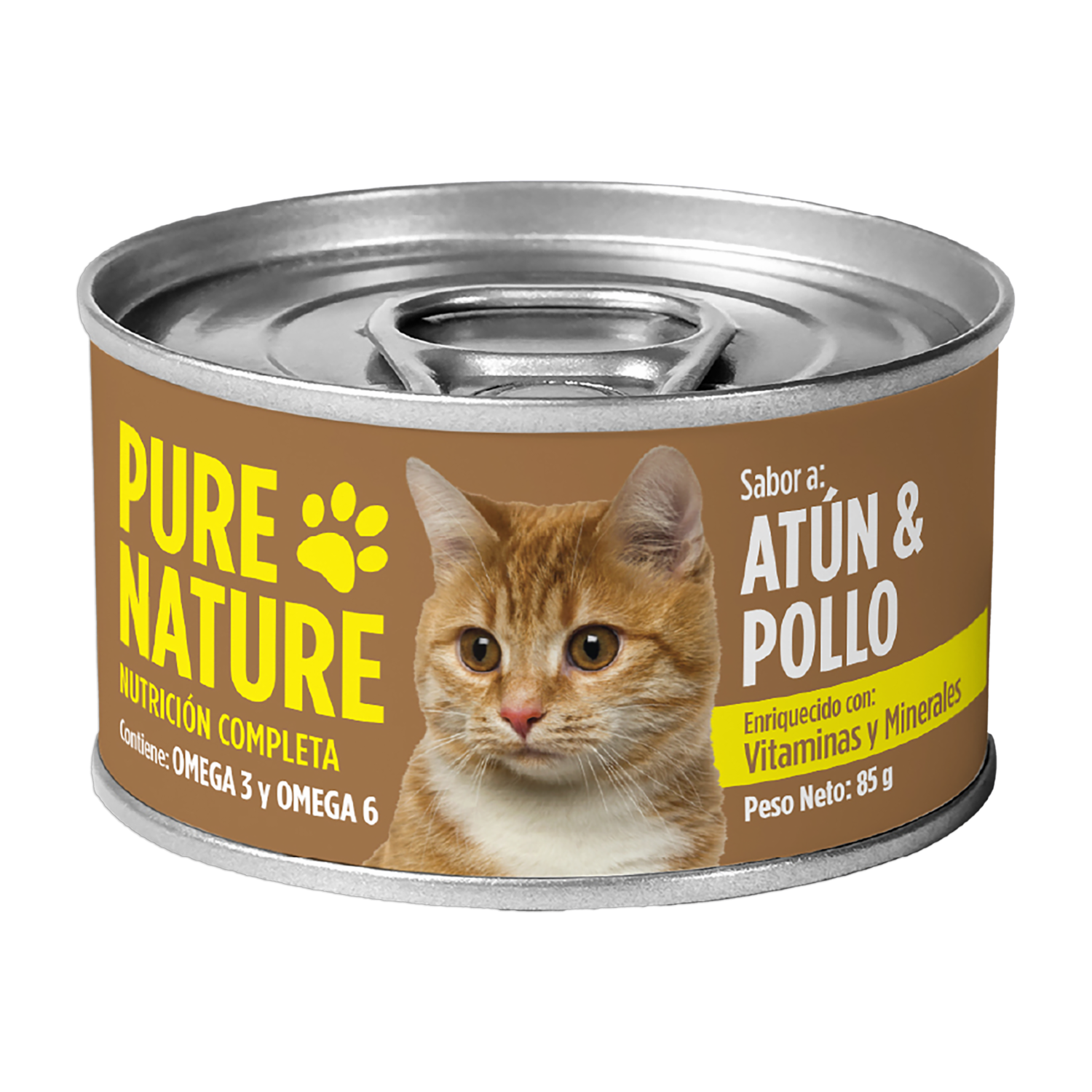 Alimento Húmedo Para Gatos De Atún Con Pollo PURE NATURE 85 G