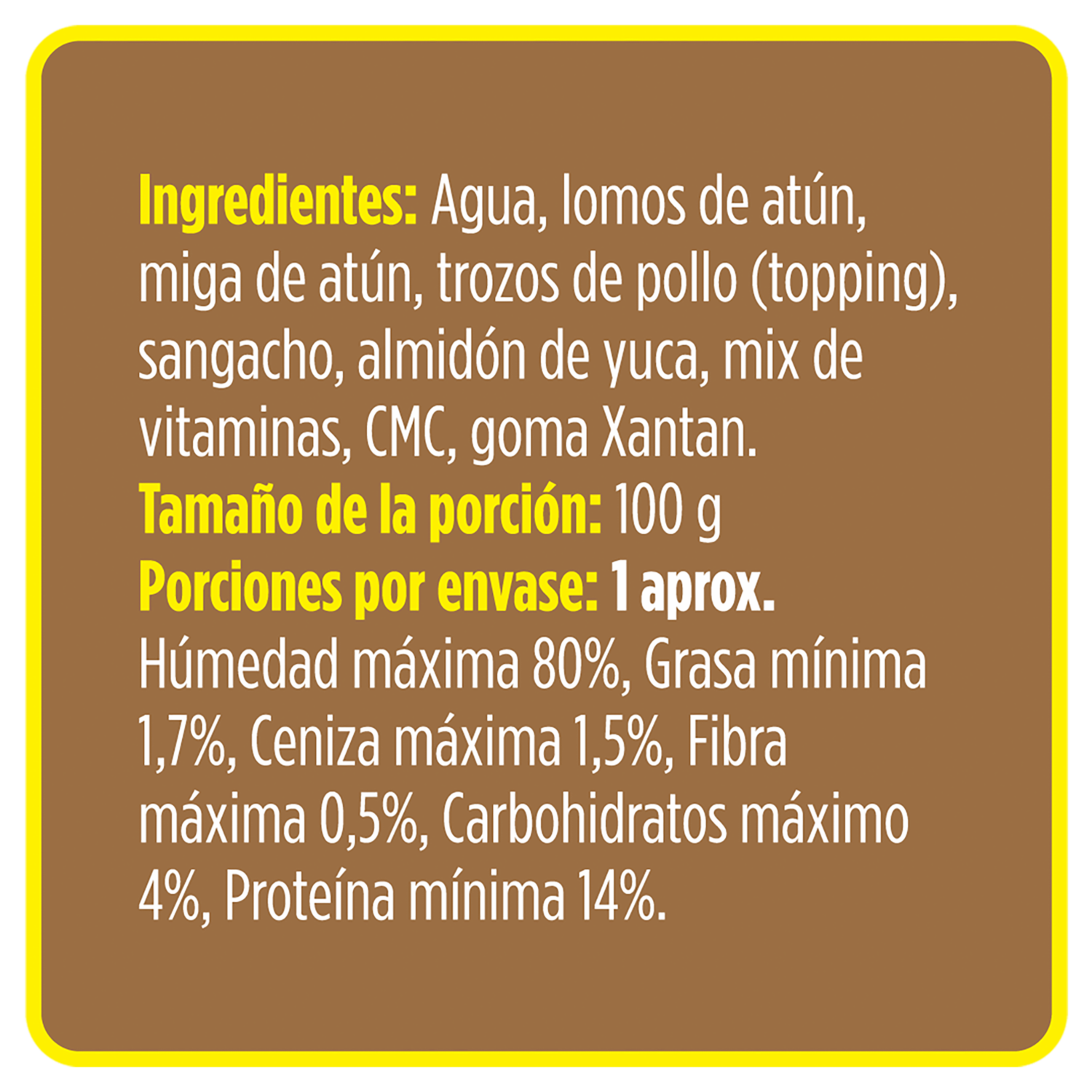 Alimento Húmedo Para Gatos De Atún Con Pollo PURE NATURE 85 G