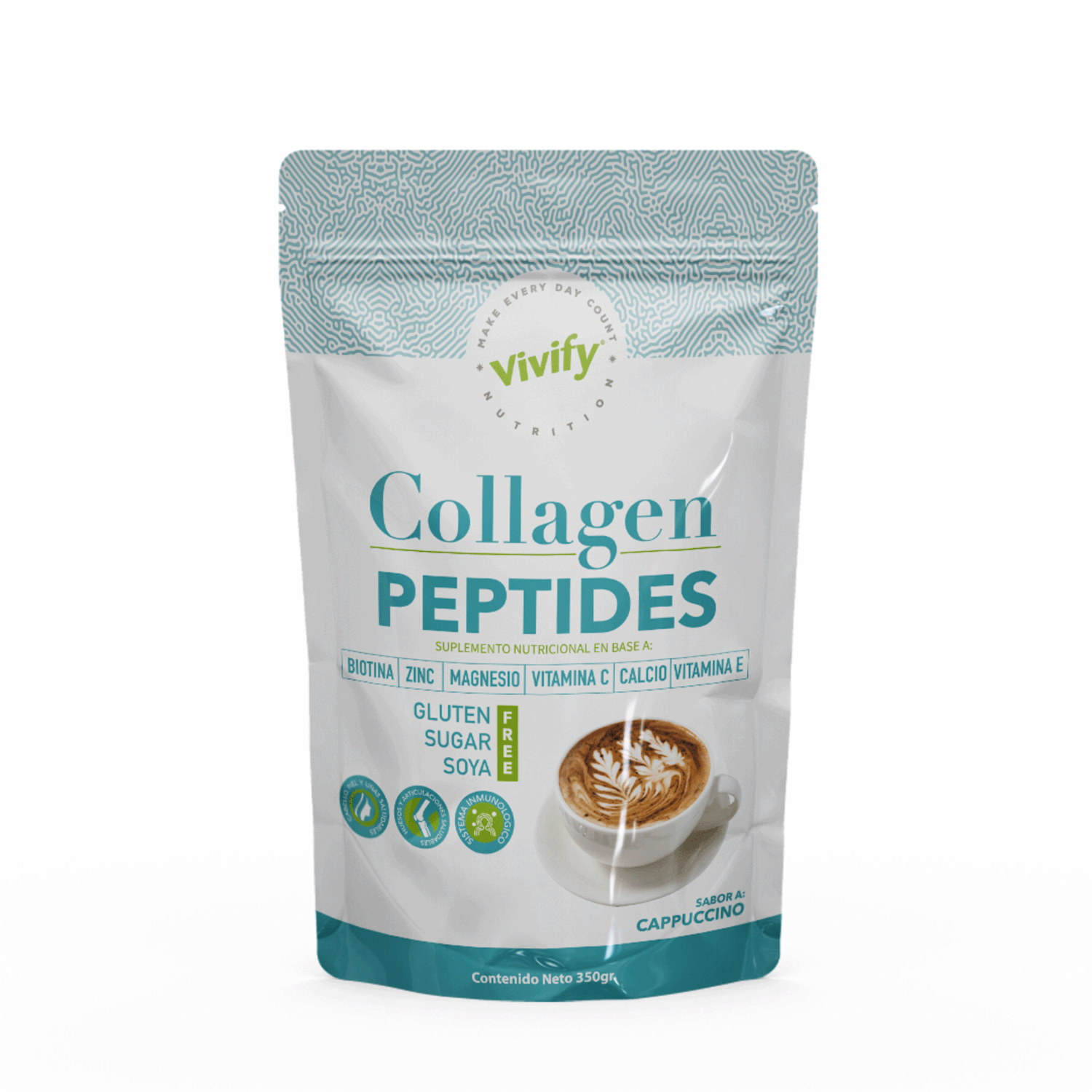 Suplemento Nutricional Sabor Capuccino COLLAGEN PEPTIDES 350 G
