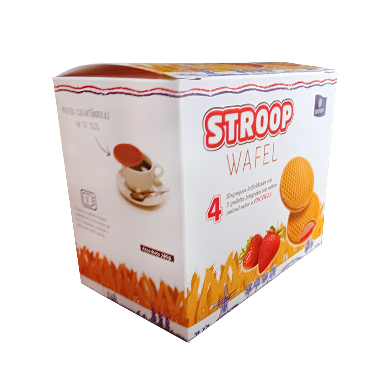 Galletas Integrales Con Relleno Sabor A Frutilla STROOPWAFELS 280 G