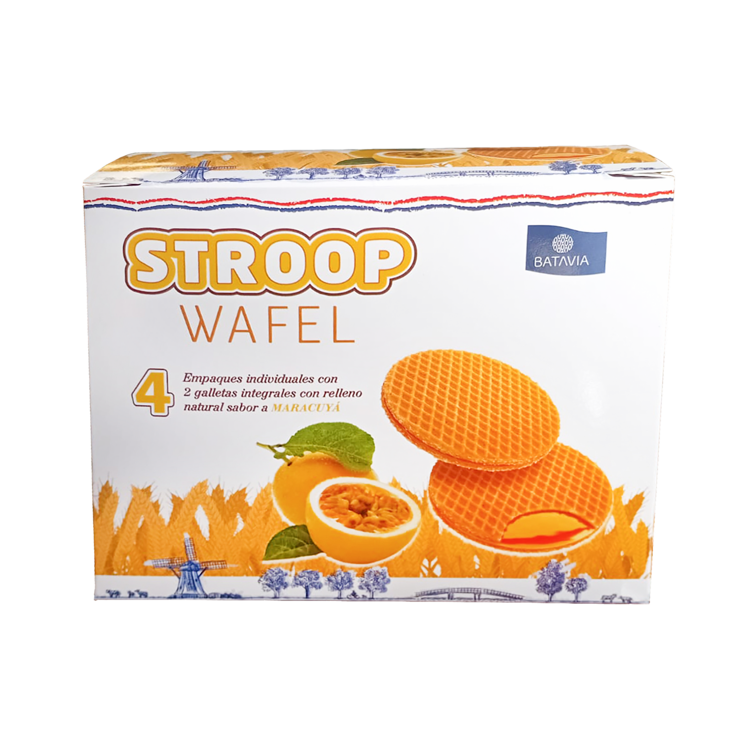 Galletas Integrales Con Relleno Sabor A Maracuyá STROOPWAFELS 280 G