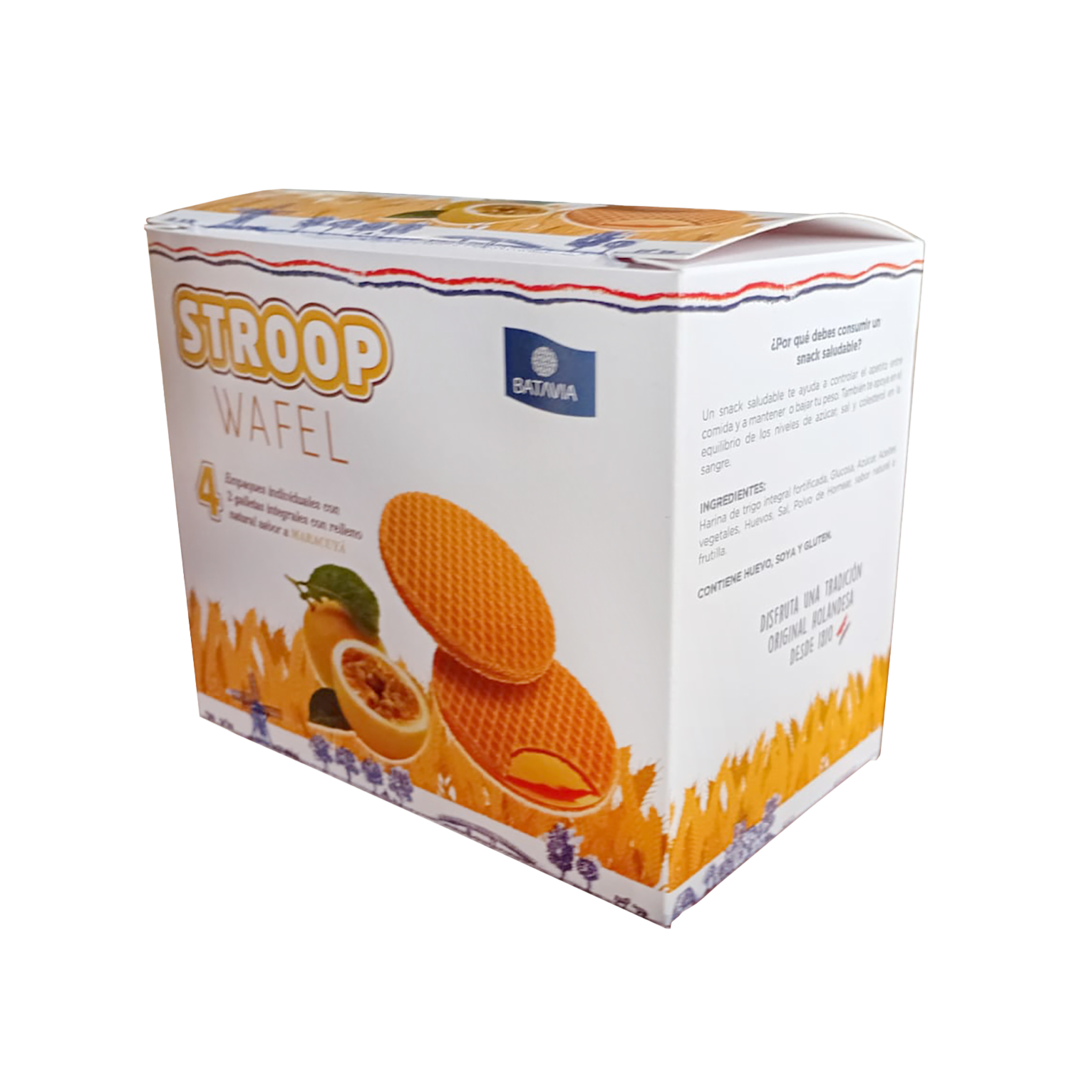Galletas Integrales Con Relleno Sabor A Maracuyá STROOPWAFELS 280 G