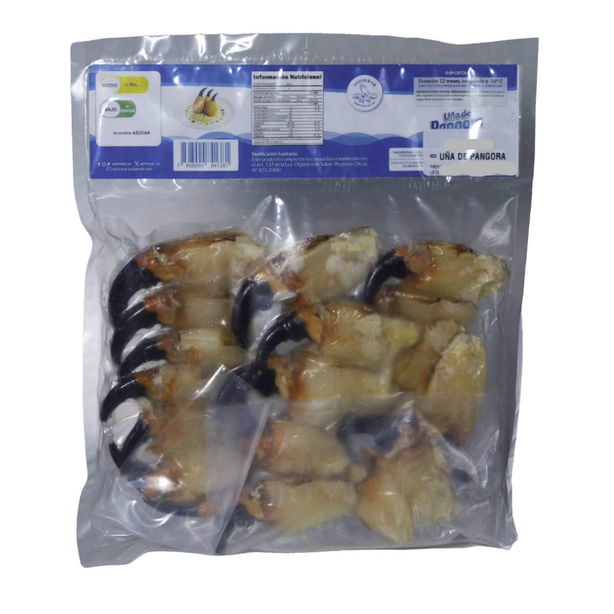 Uña De Pangora Congelada ASHIRMAR 454 G