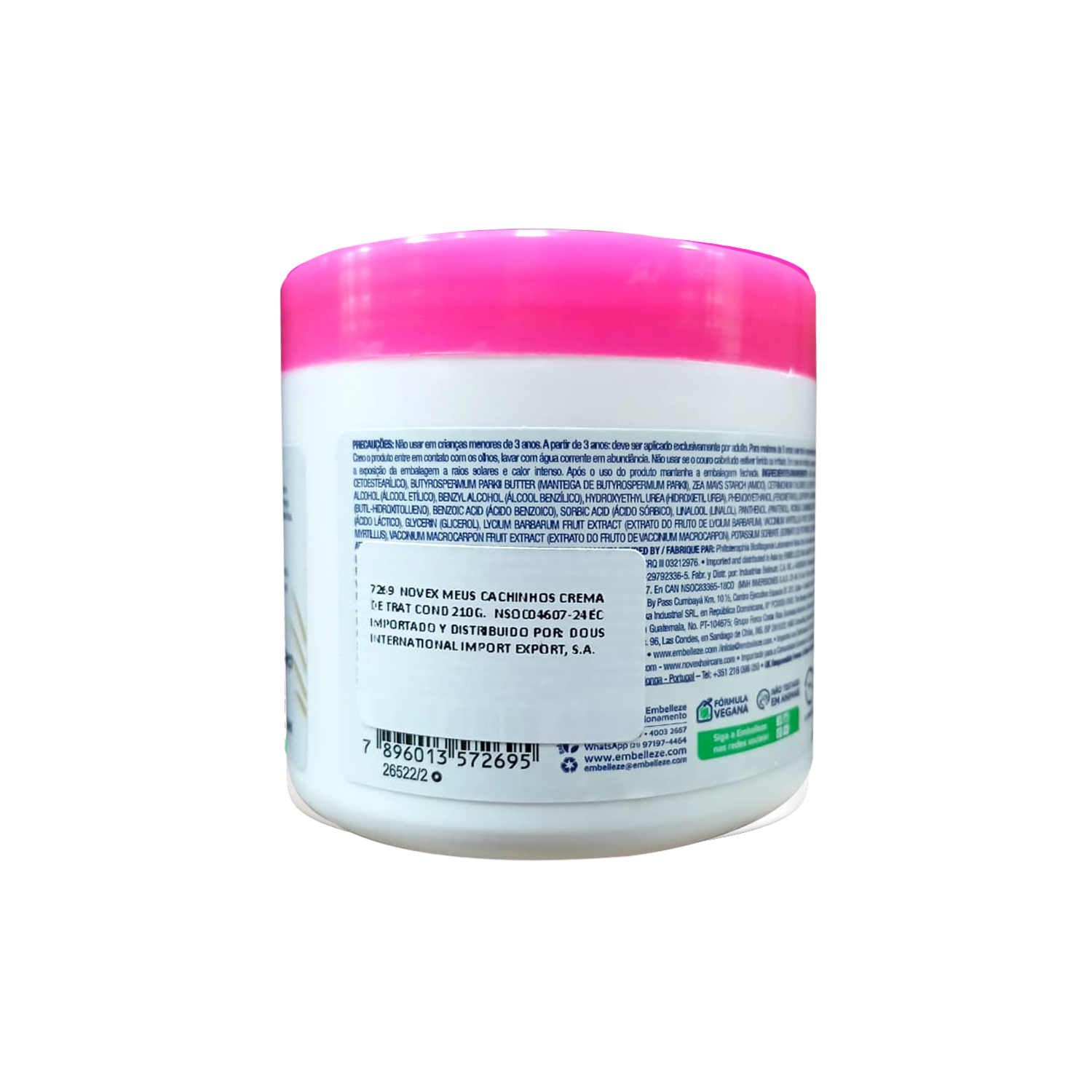 Tratamiento Capilar Para Niños Meus Cachinhos Cabello Rizado NOVEX 210 G