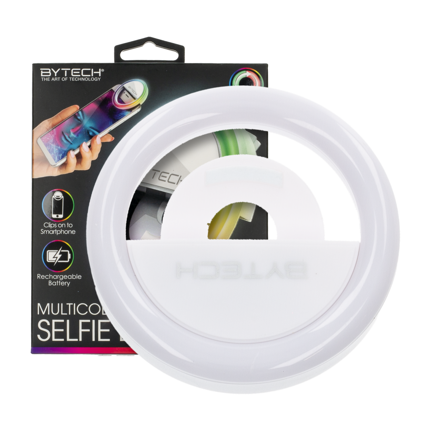 Mini Aro De Luz Led Para Selfies Multicolor BYTECH Inalámbrica