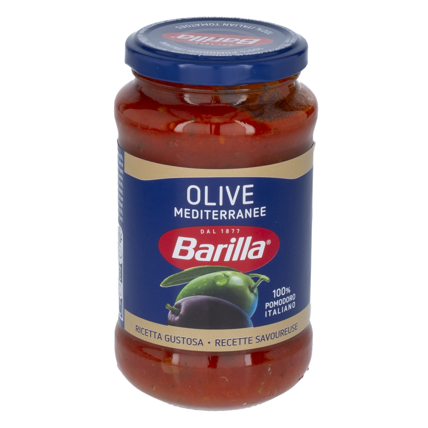 Pasta De Tomate Con Aceitunas Verdes Y  Negras BARILLA 400 G