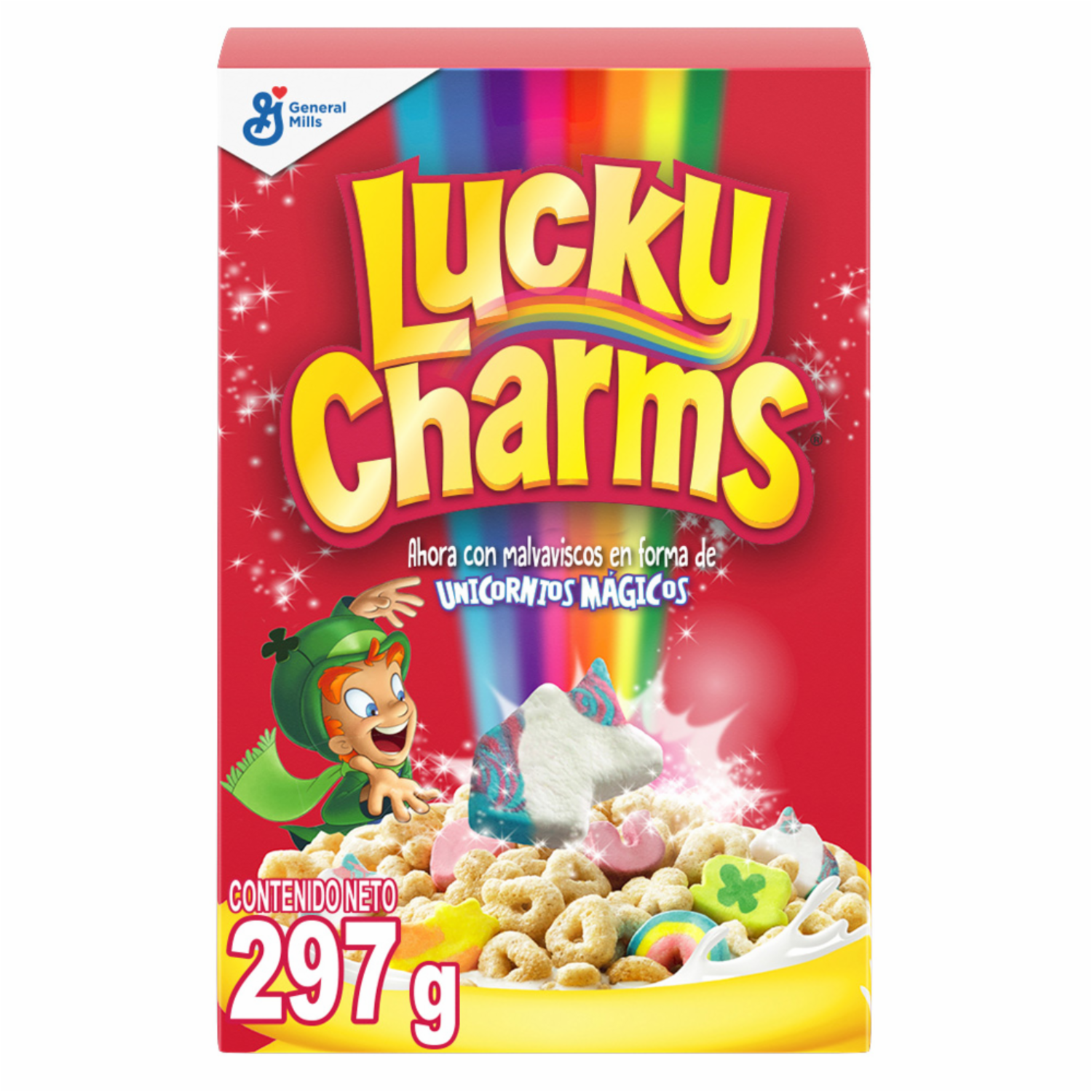 Cereal De Sabores Frutales LUCKY CHARMS 297 Gr