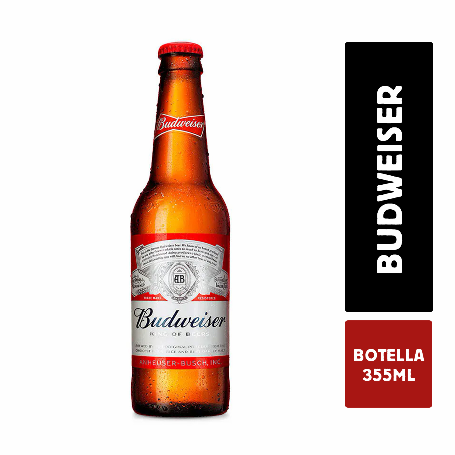 Cerveza En Botella BUDWEISER 355 Ml