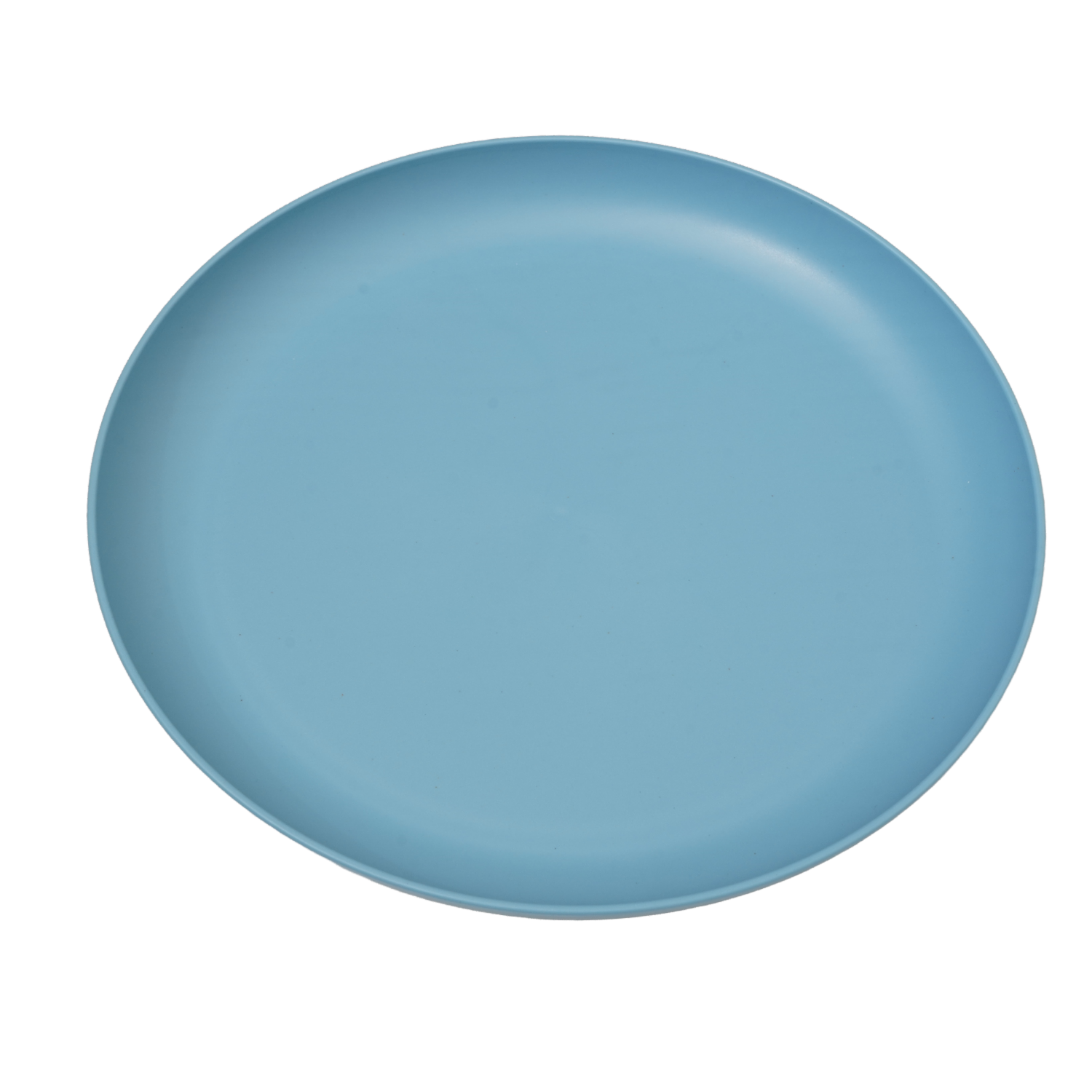 Plato Tendido De Fibra Vegetal Mediano Celeste FREE HOME 25 Cm