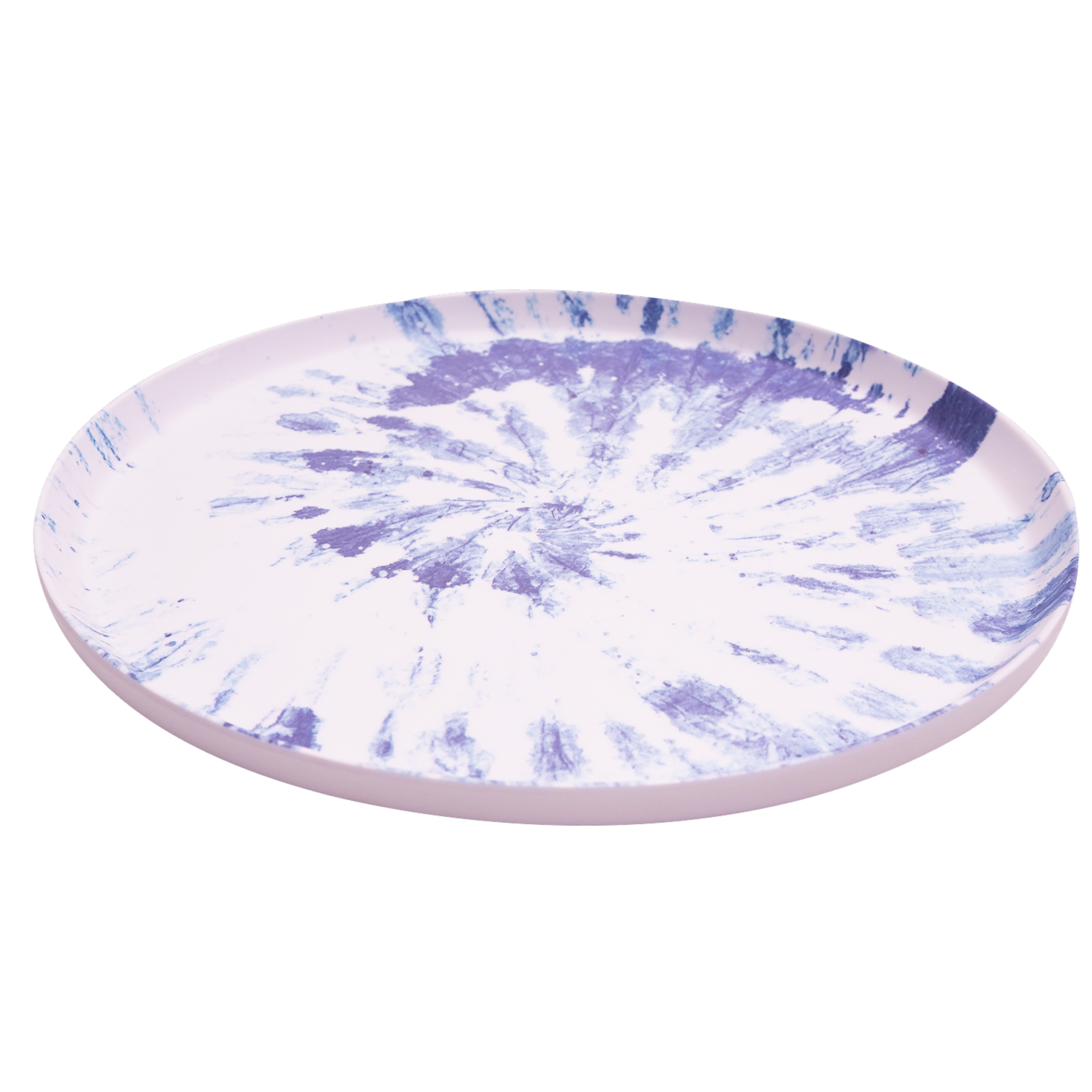 Plato Tendido Marmoleado Azul FREE HOME 27 Cm