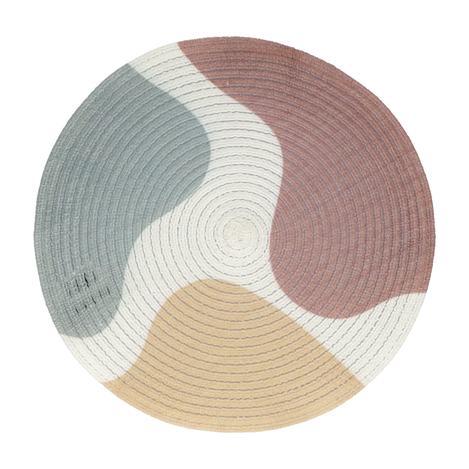 Individual Redondo Abstracto Colores FREE HOME