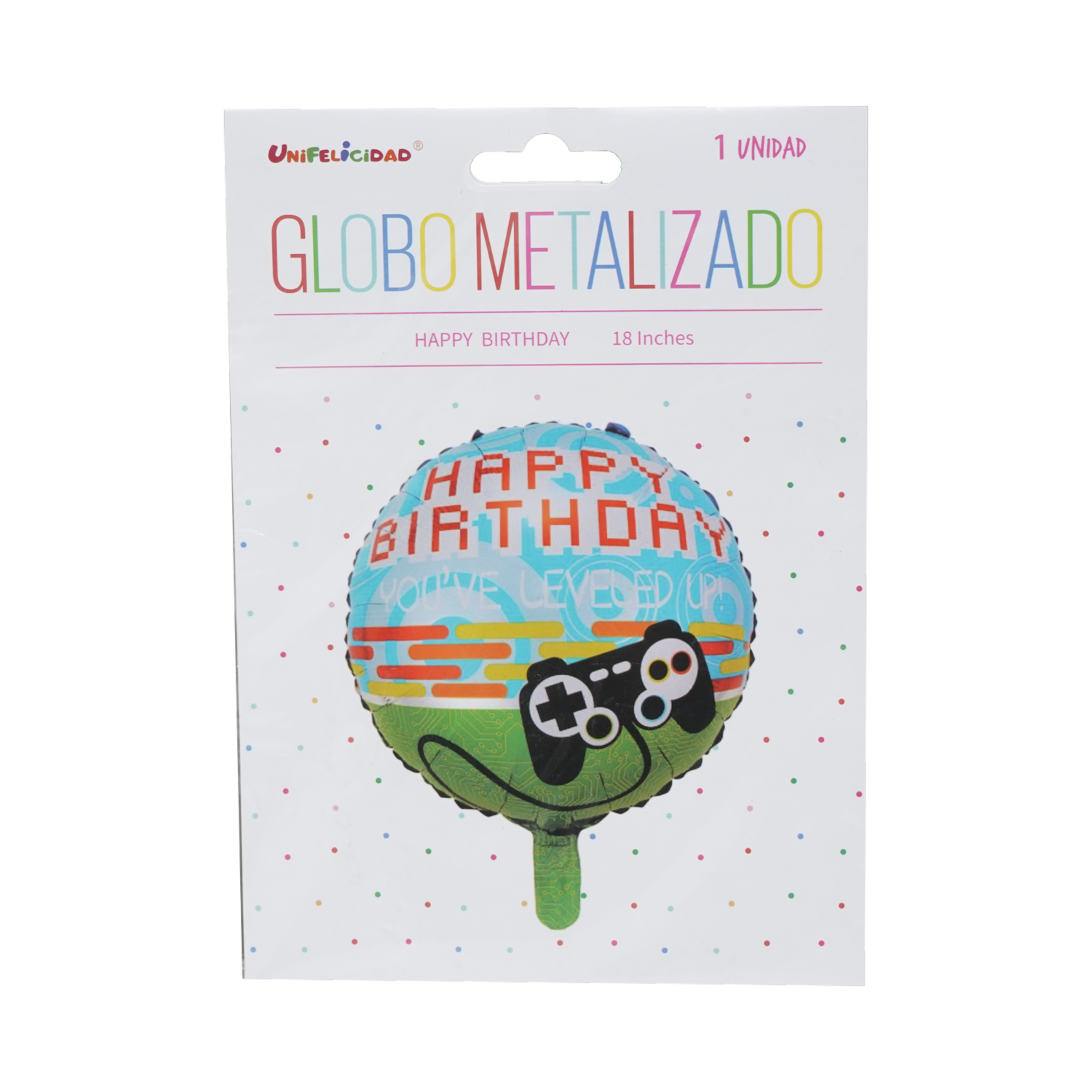 Globo Feliz Cumpleaños UNIFELICIDAD 18 Pulgadas