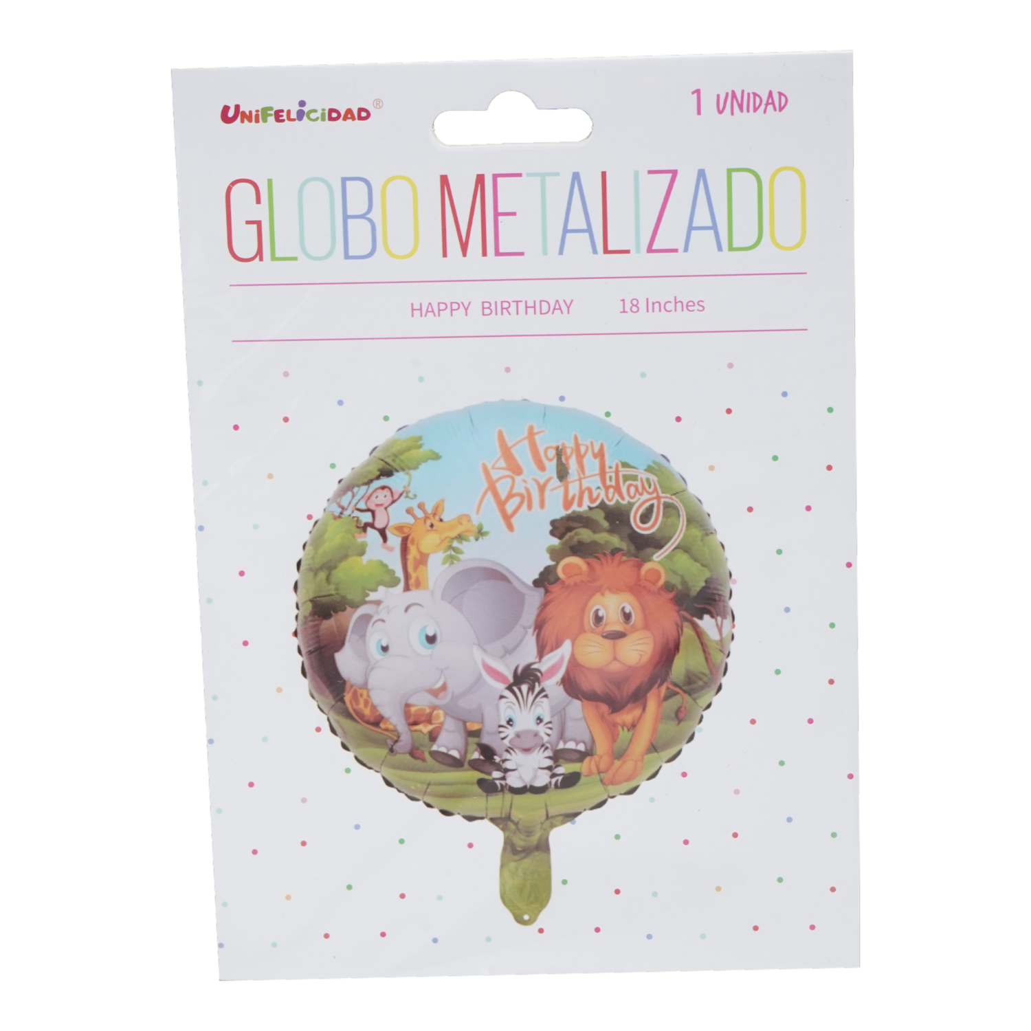 Globo Feliz Cumpleaños UNIFELICIDAD 18 Pulgadas