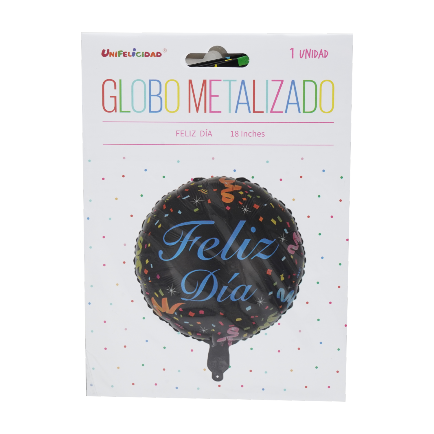 Globo Feliz Dia UNIFELICIDAD 18 Pulgadas