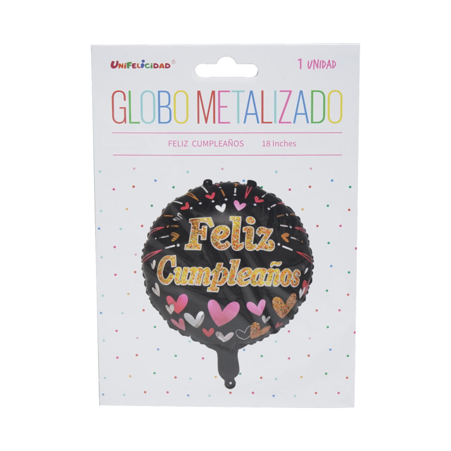 Globo Feliz Cumpleaños UNIFELICIDAD 18 Pulgadas