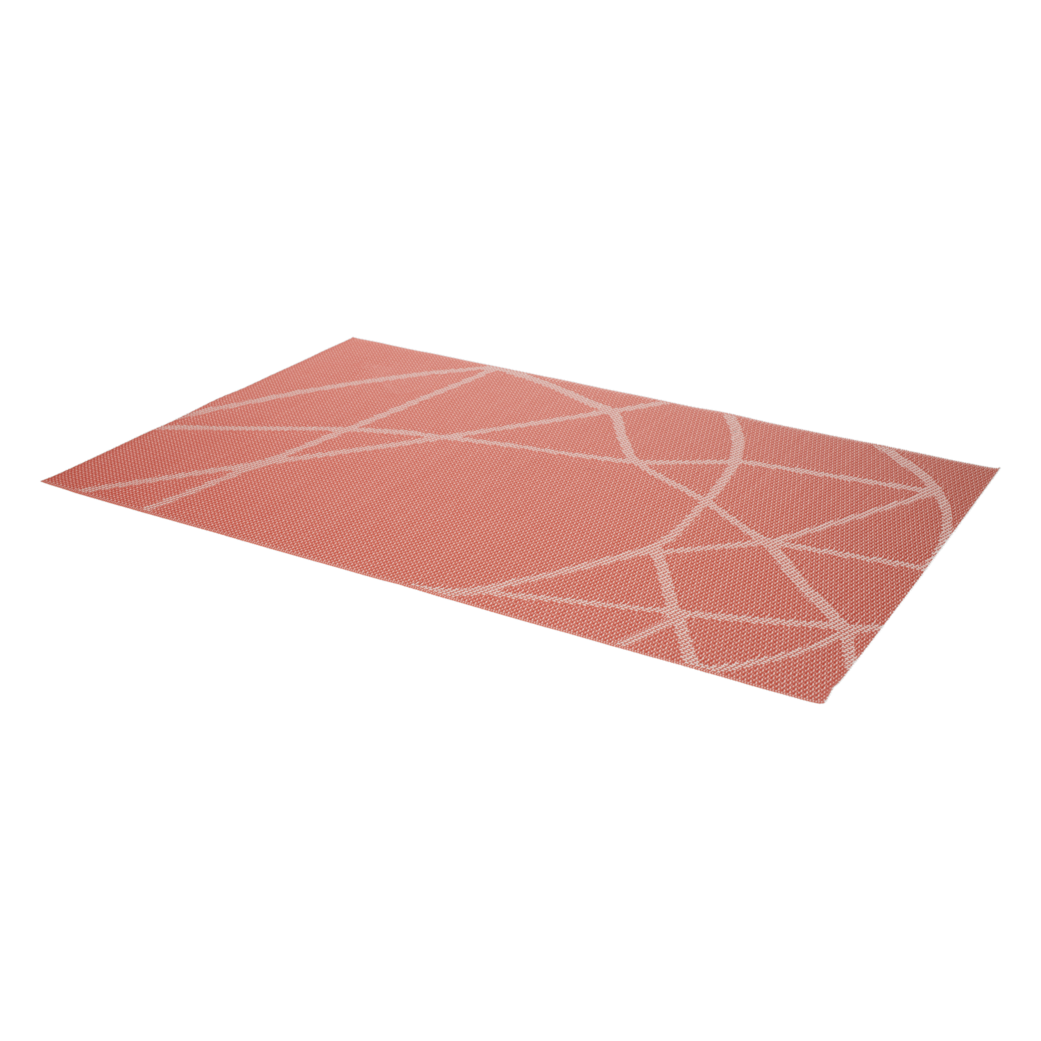 Individual Lineas Cruzadas Rojo FREE HOME Rectangular