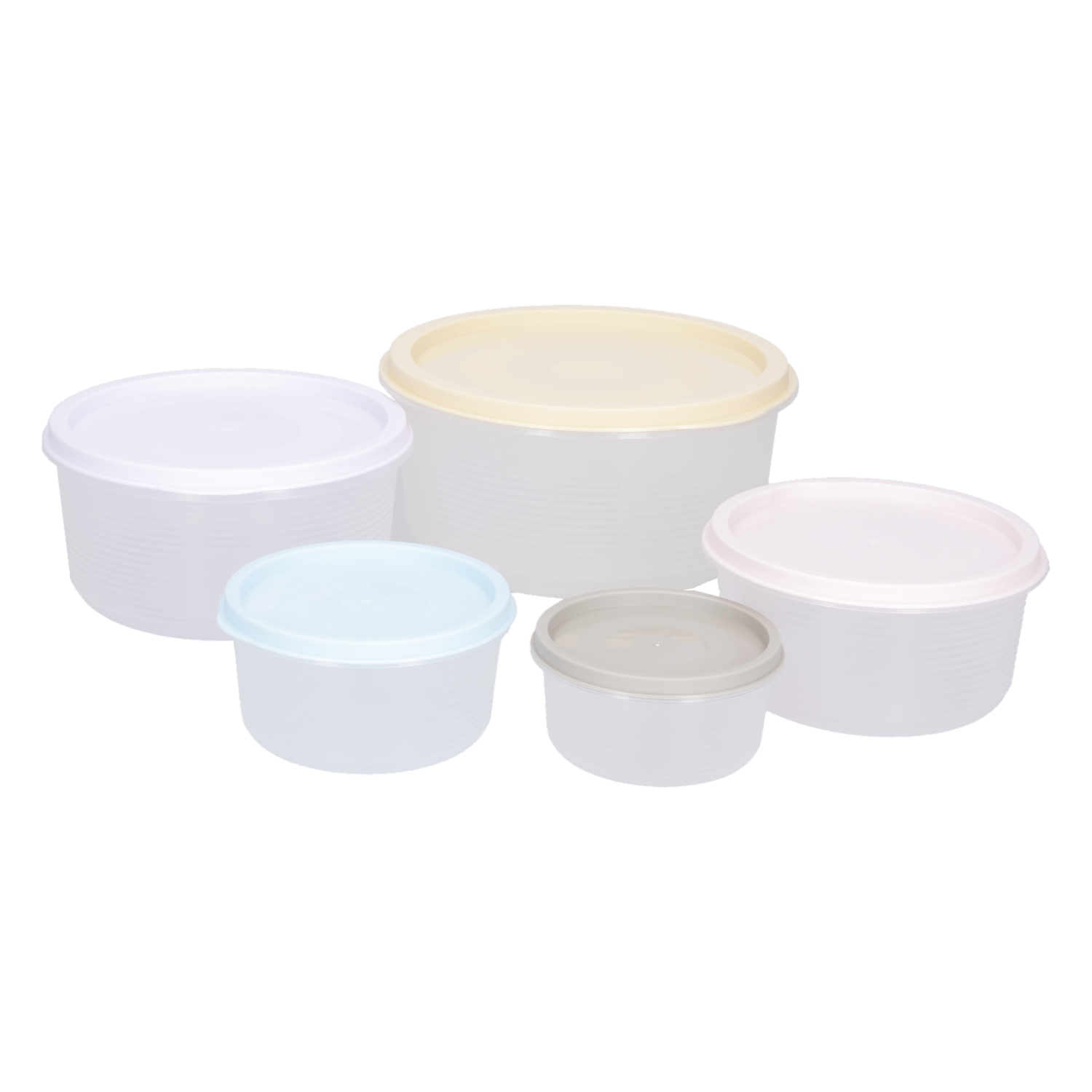 Set Reposteros Cuadrados Colores Pastel HAIXIN PLASTIC 5 Piezas