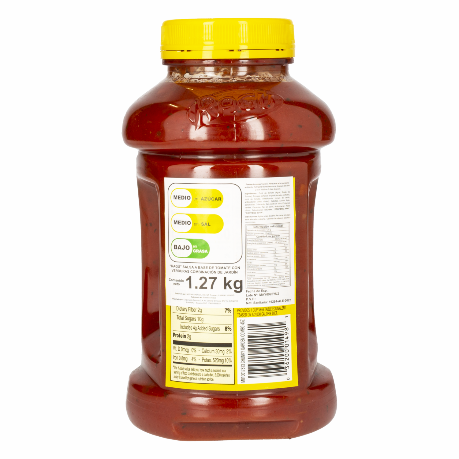 Salsa De Tomate Combinación Jardín Chunky RAGÚ 1270 G