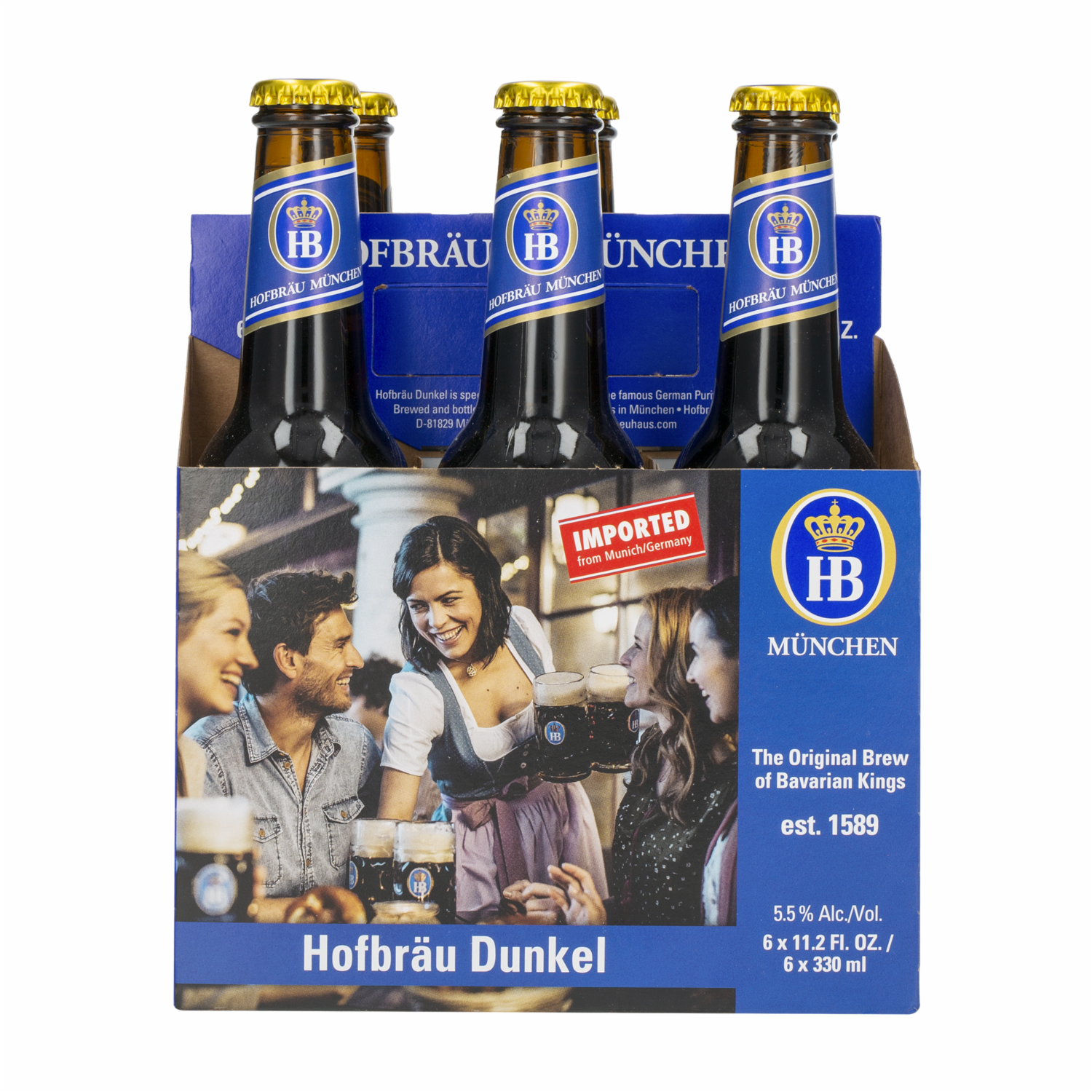Cerveza München Dunkel HOFBRÄU 6 X 330 Ml