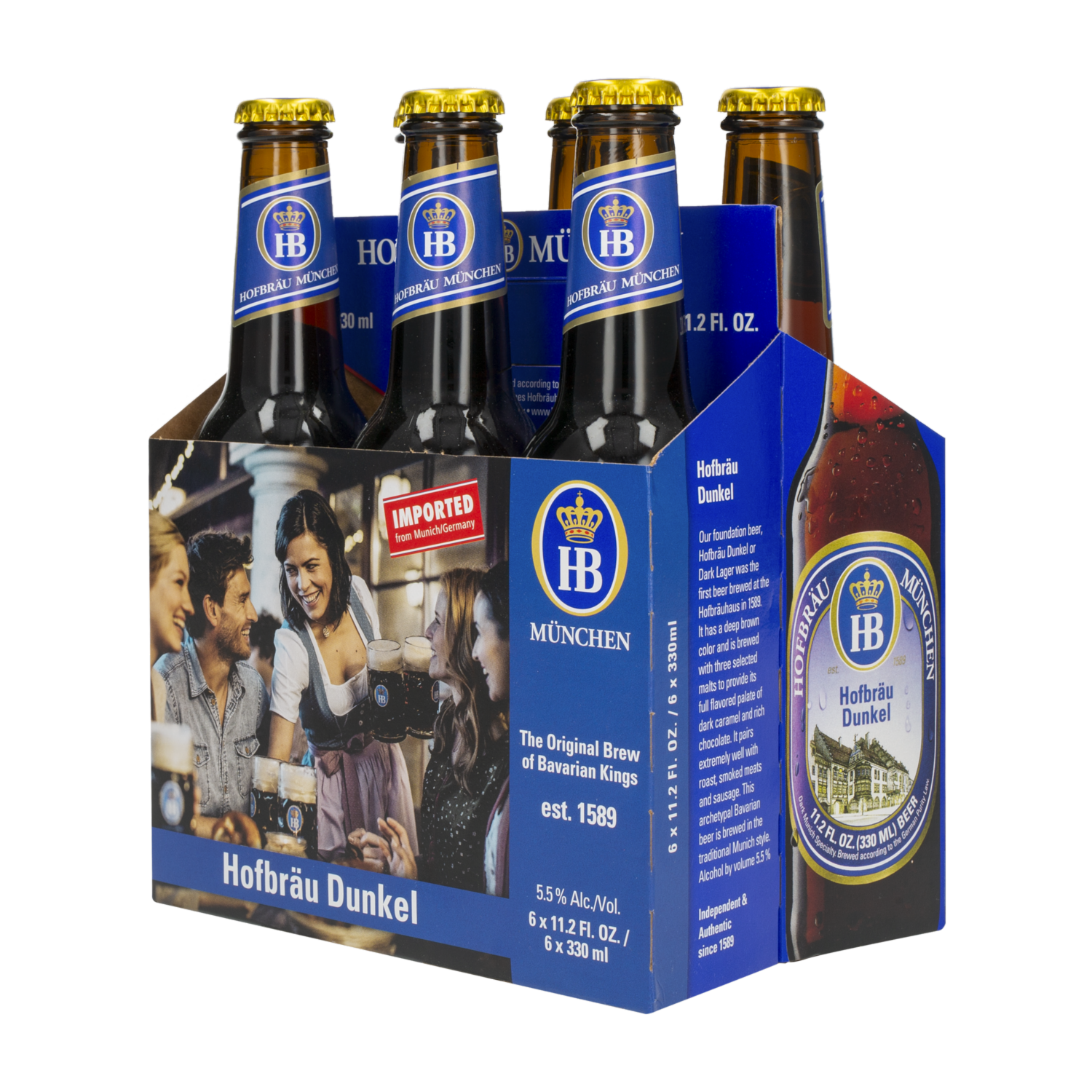 Cerveza München Dunkel HOFBRÄU 6 X 330 Ml