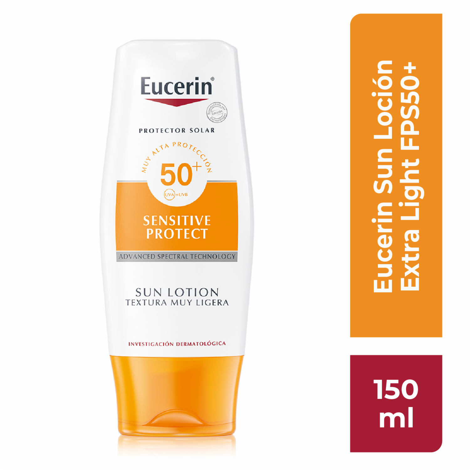 Protector Solar Loción Sensitive Protect Spf +50 EUCERIN 150 Ml