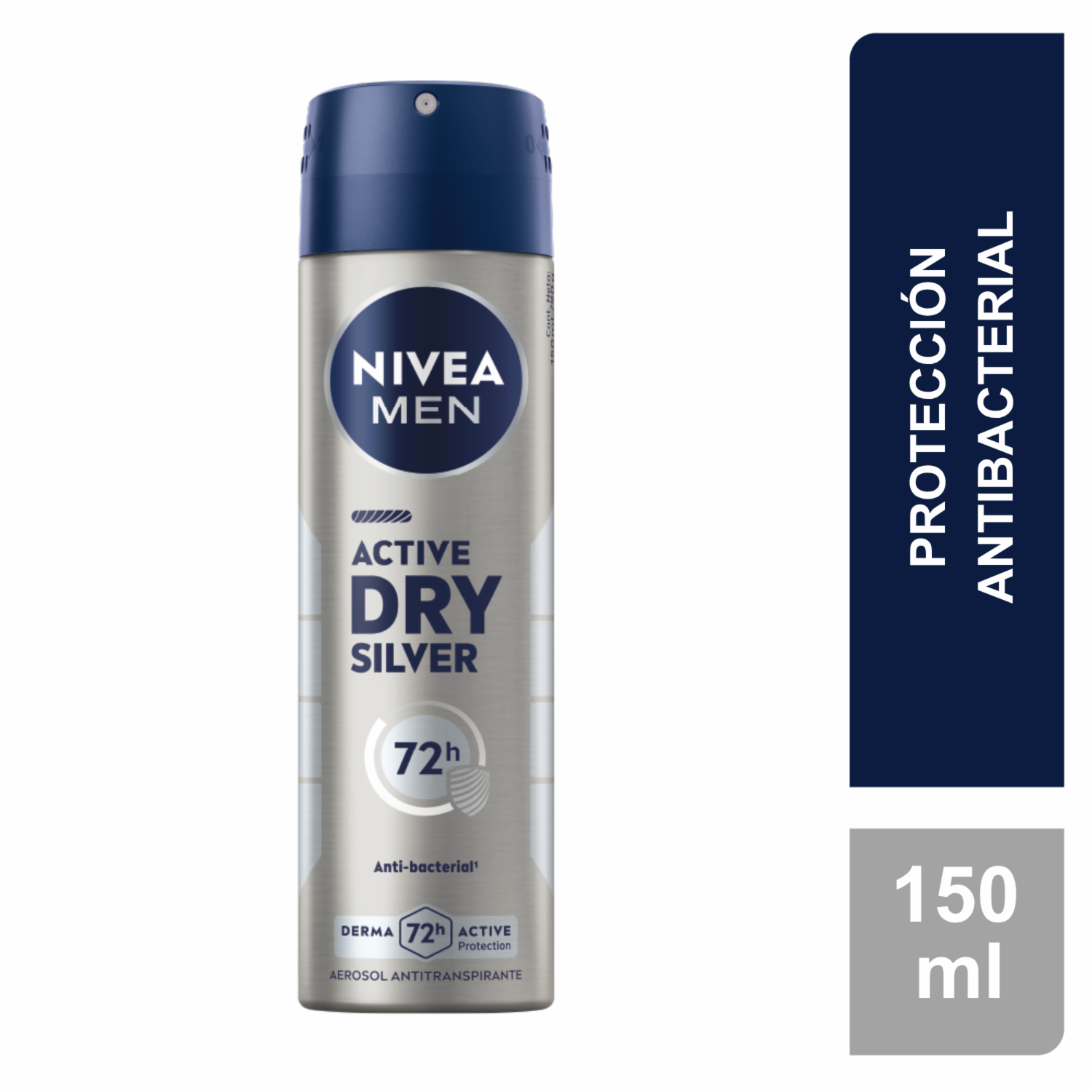 Desodorante En Aerosol Para Caballero Silver Protect NIVEA MEN 150 Ml