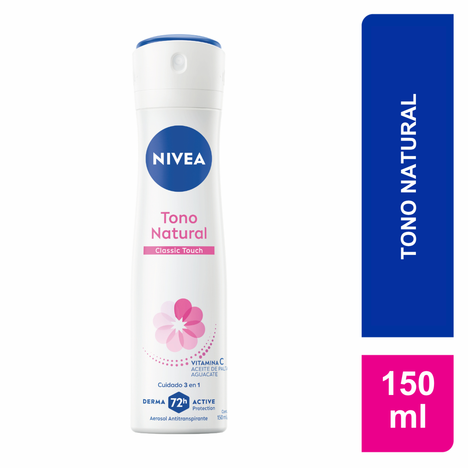Desodorante En Aerosol Para Dama Tono Natural Classic Touch NIVEA 150 Ml