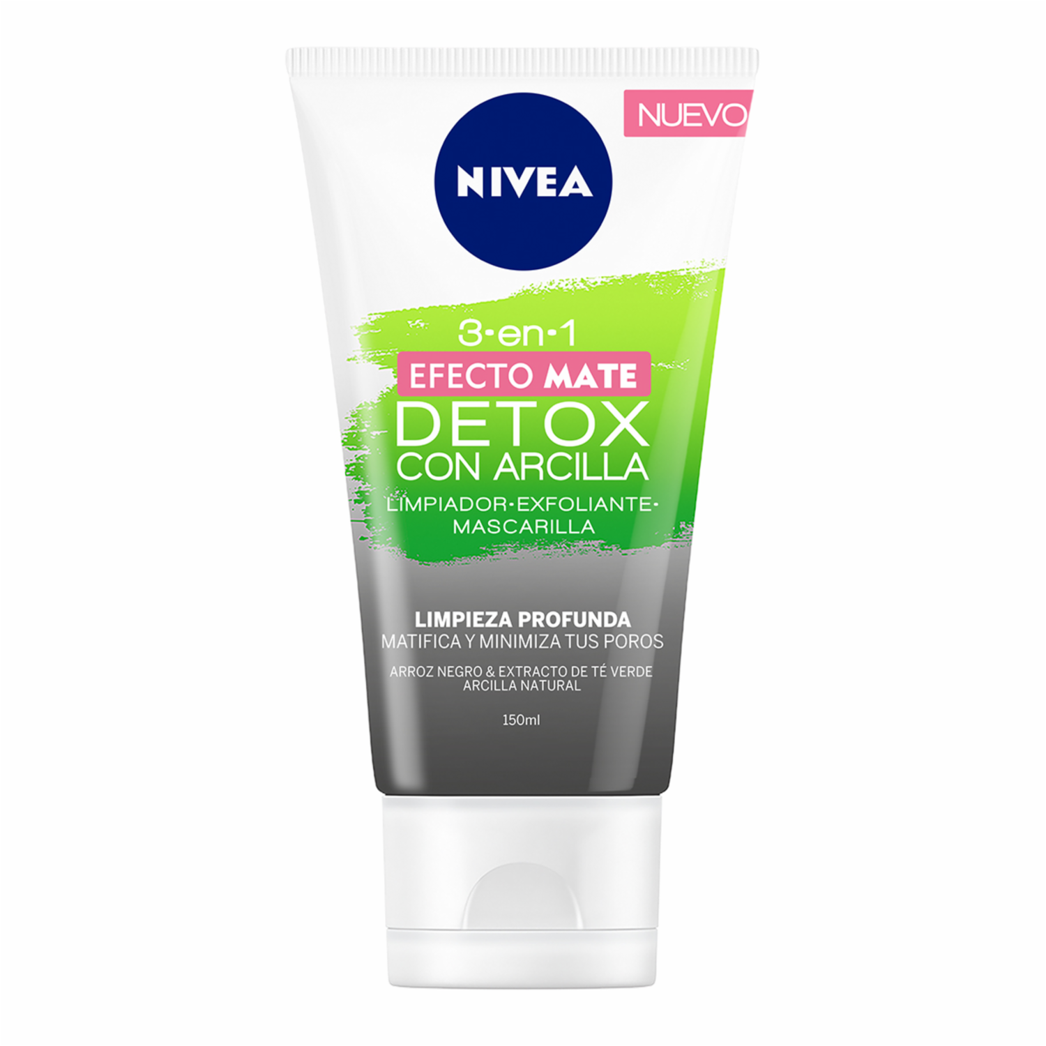 Mascarilla Facial 3 En 1 Limpiador-Exfoliante-Mascarilla NIVEA 150 Ml