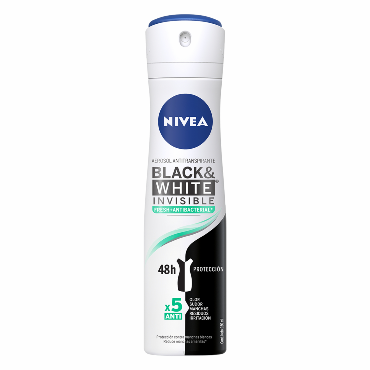 Desodorante En Aerosol Invisible Black & White Fresh NIVEA 150 Ml