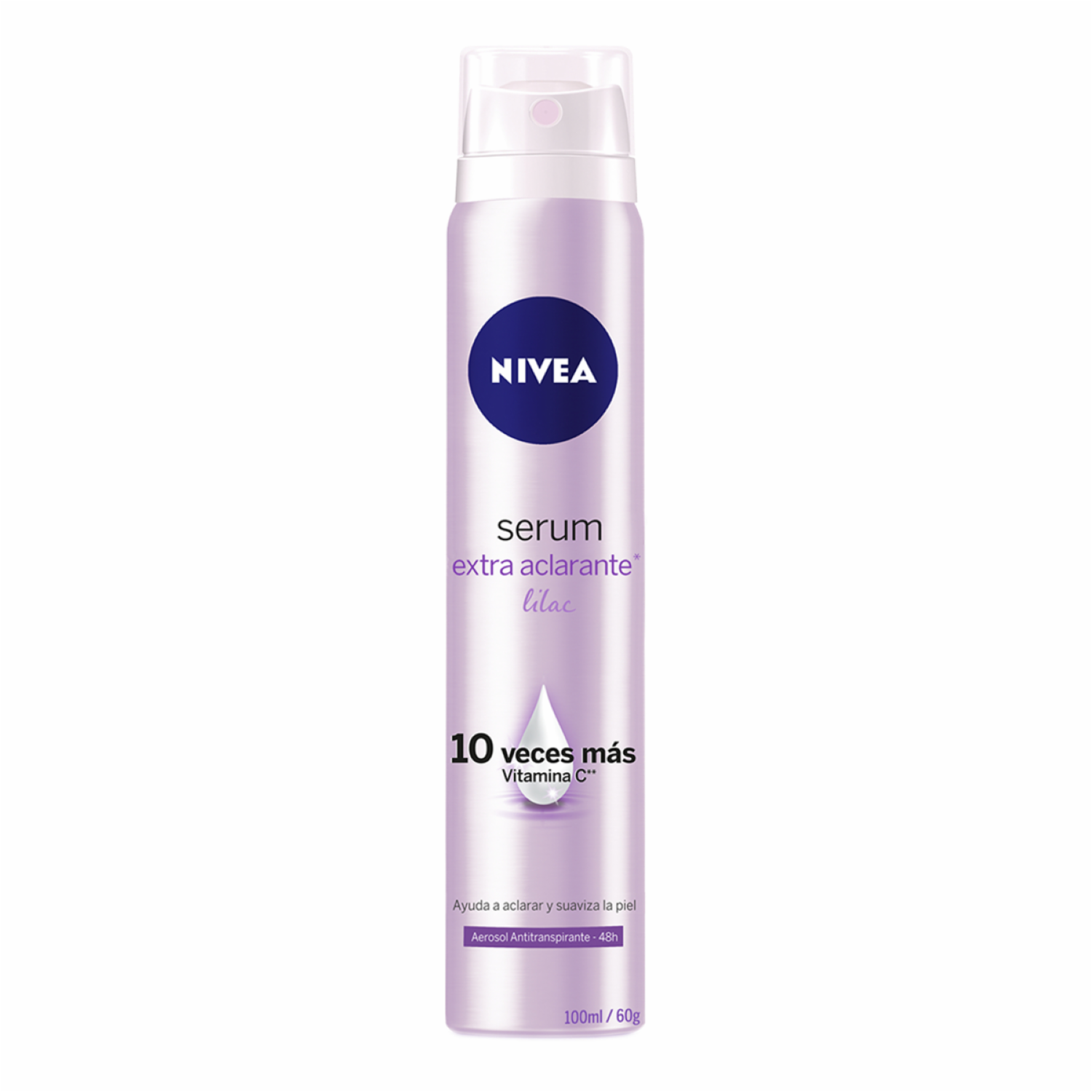 Desodorante En Aerosol Serum Extra Aclarante Lilac NIVEA 100 Ml