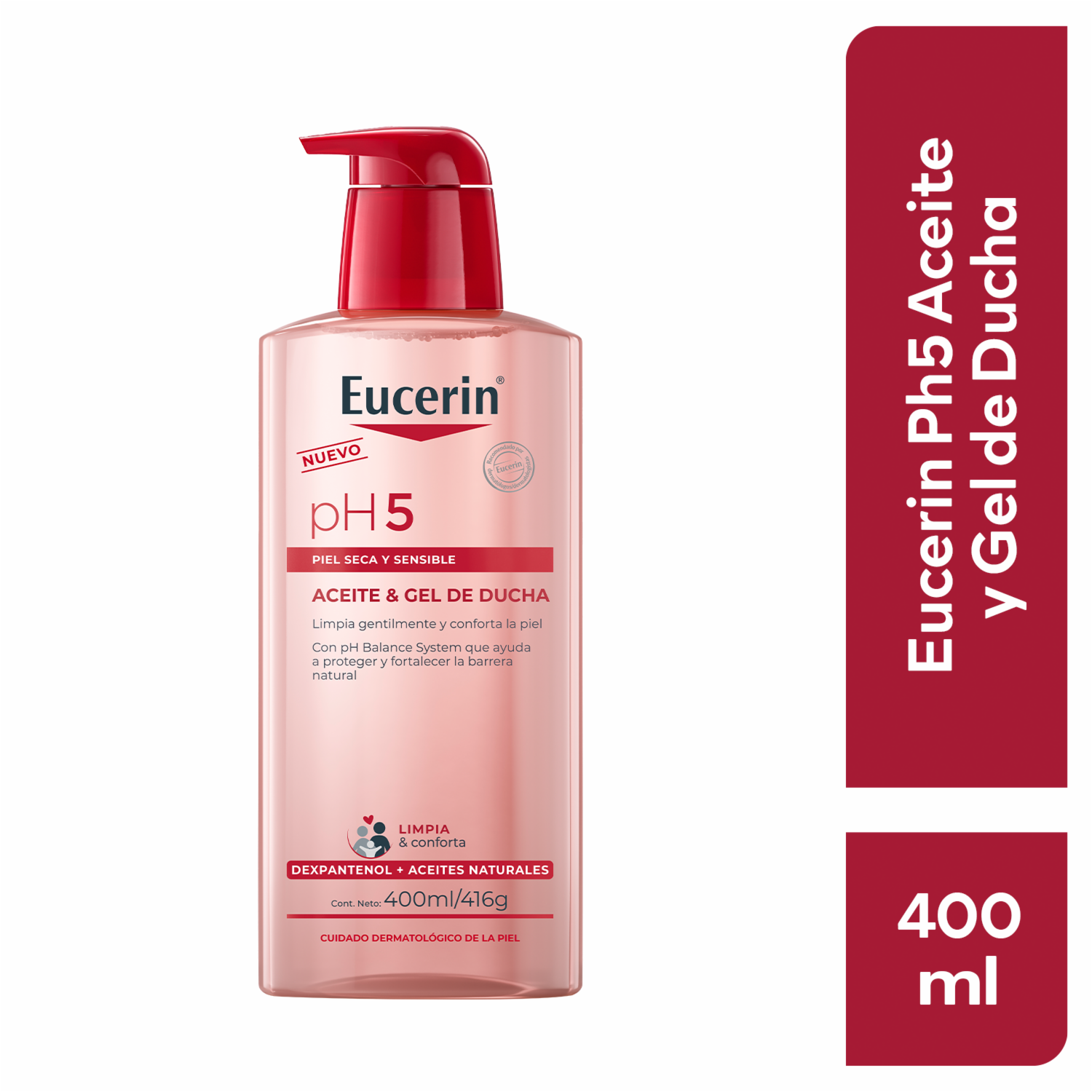 Aceite De Ducha Ph5 Piel Seca Y sensible EUCERIN 400 Ml