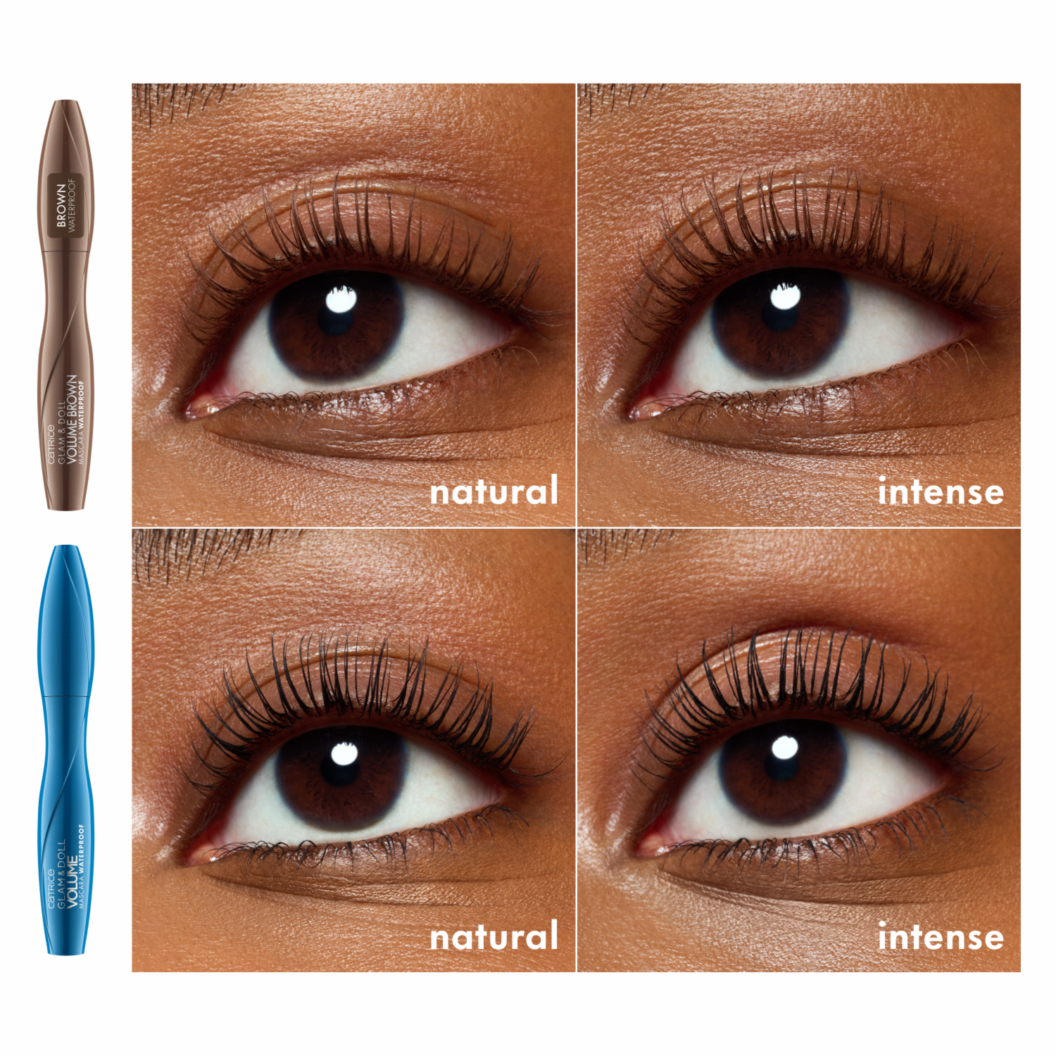 Máscara De Pestañas Glam & Doll Volume Waterproof CATRICE 10 Ml