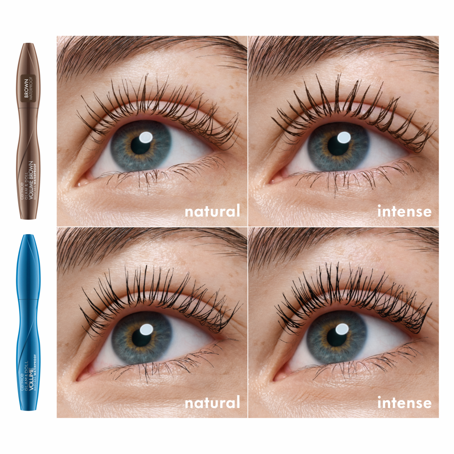 Máscara De Pestañas Glam & Doll Volume Waterproof CATRICE 10 Ml
