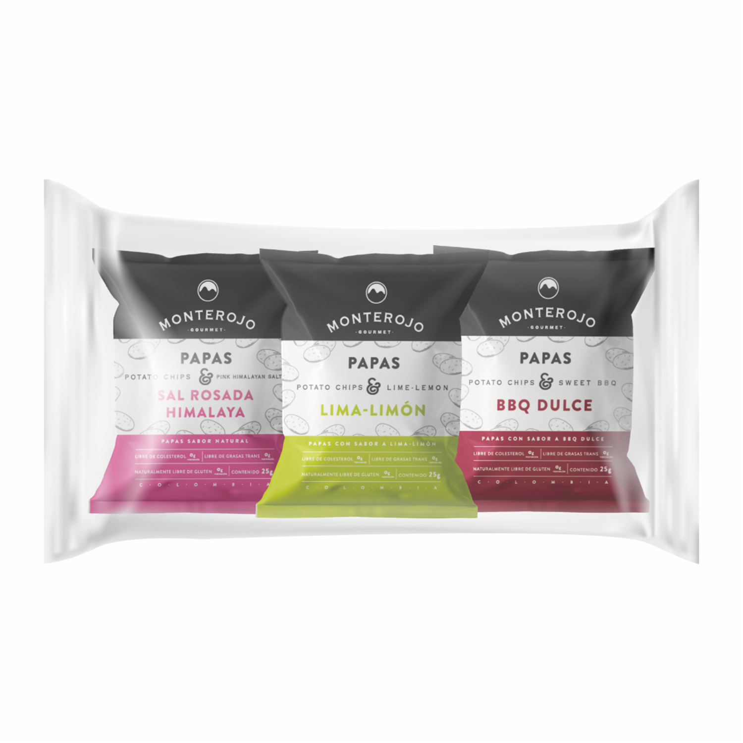 Papas Fritas Sabores Surtidos MONTEROJO X3 Uds
