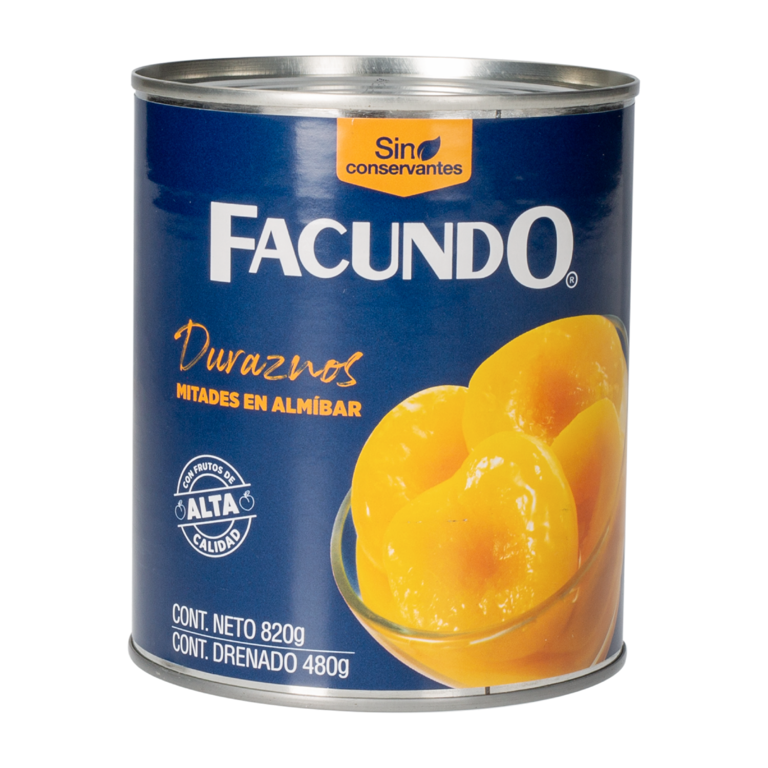Duraznos En Mitades Enlatados FACUNDO 820 G