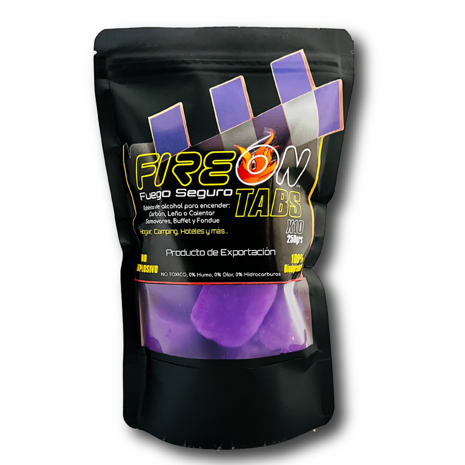 Encendedor De Carbón Y Leña Fuego Seguro Tabs FIREON 10×250 G