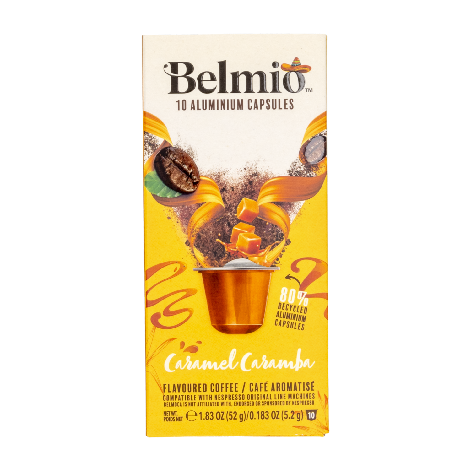 Café En Cápsulas Sabor Caramelo BELMIO 52 G