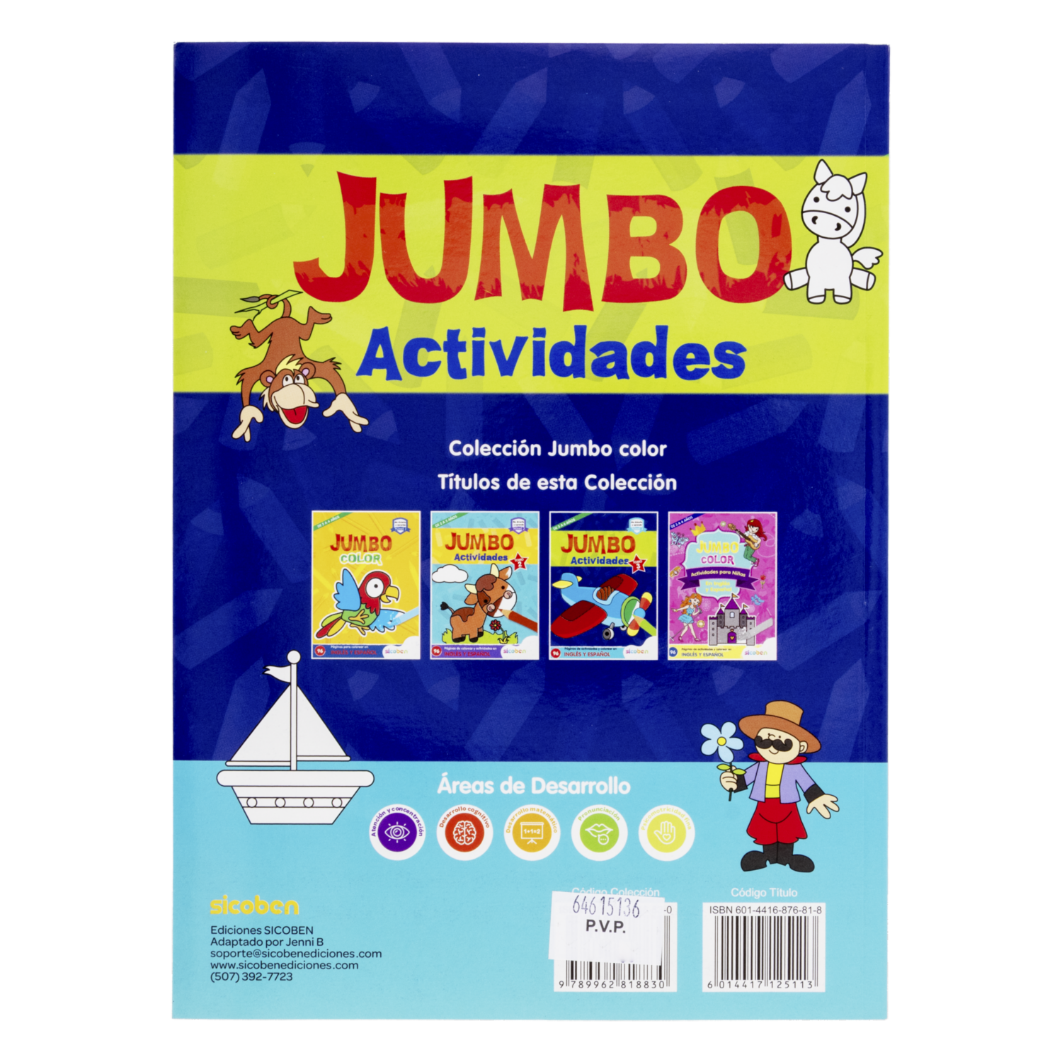 Libro Jumbo Color SICOBEN 96 Páginas