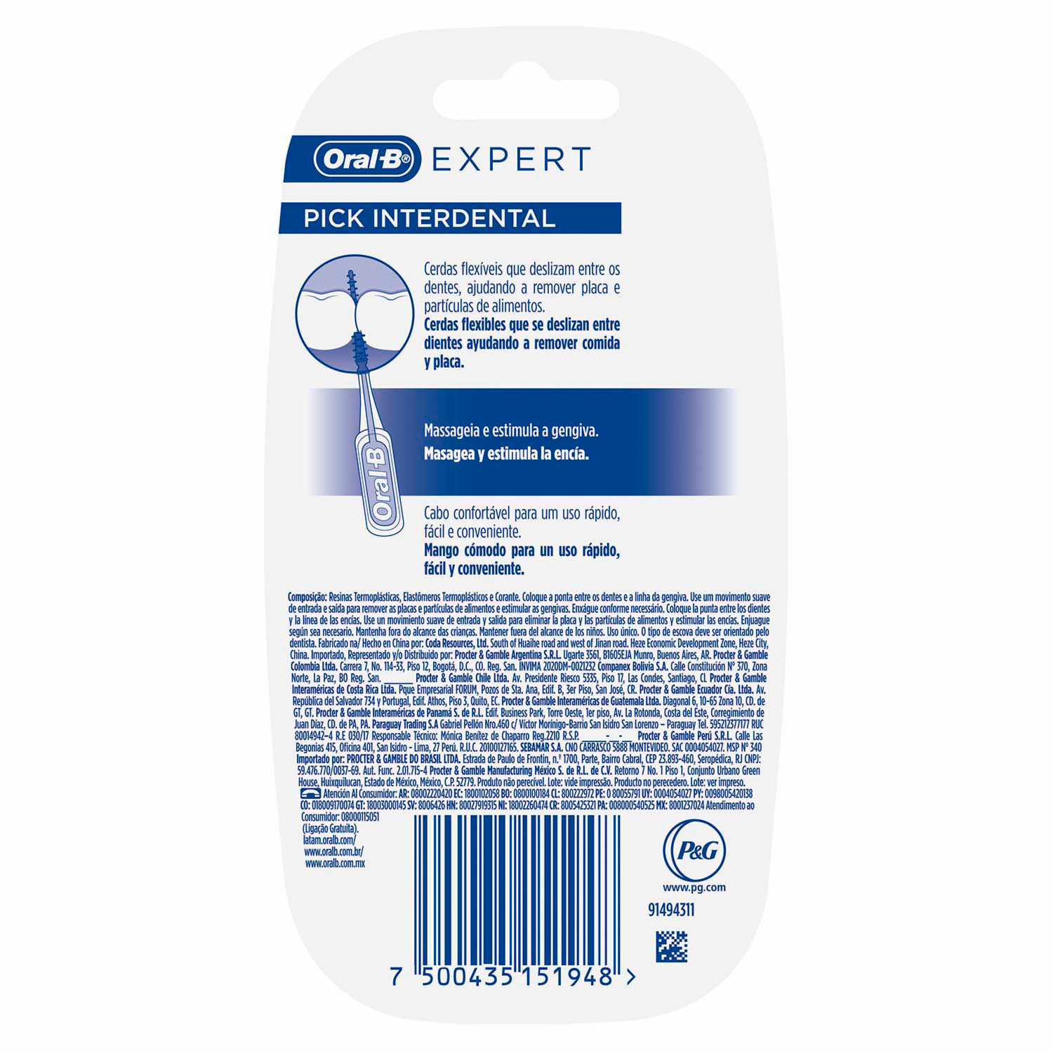 Cepillo Interdental Expert Pick ORAL-B X20 Uds